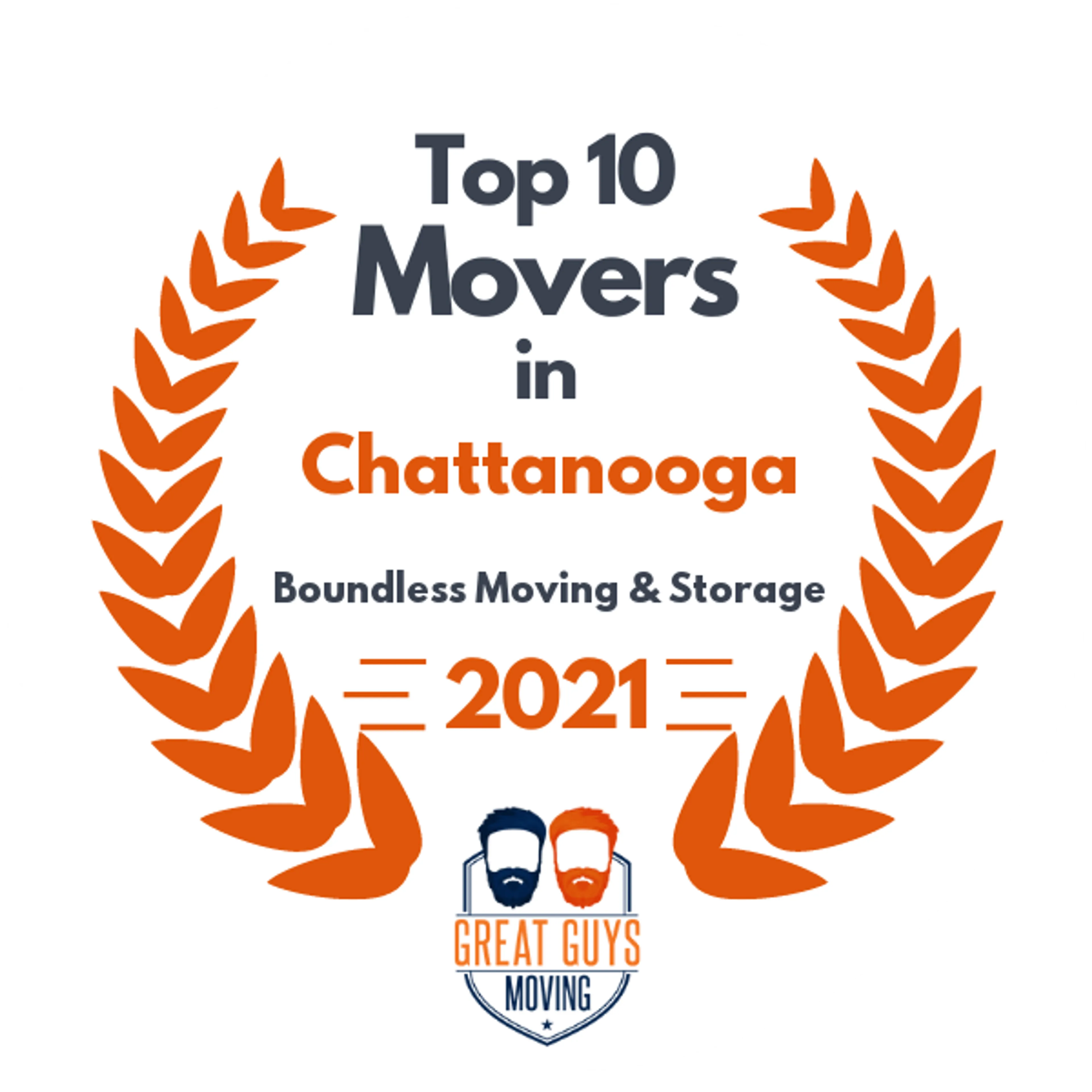 Top 10 Movers in East Ridge, TN 2021 award
