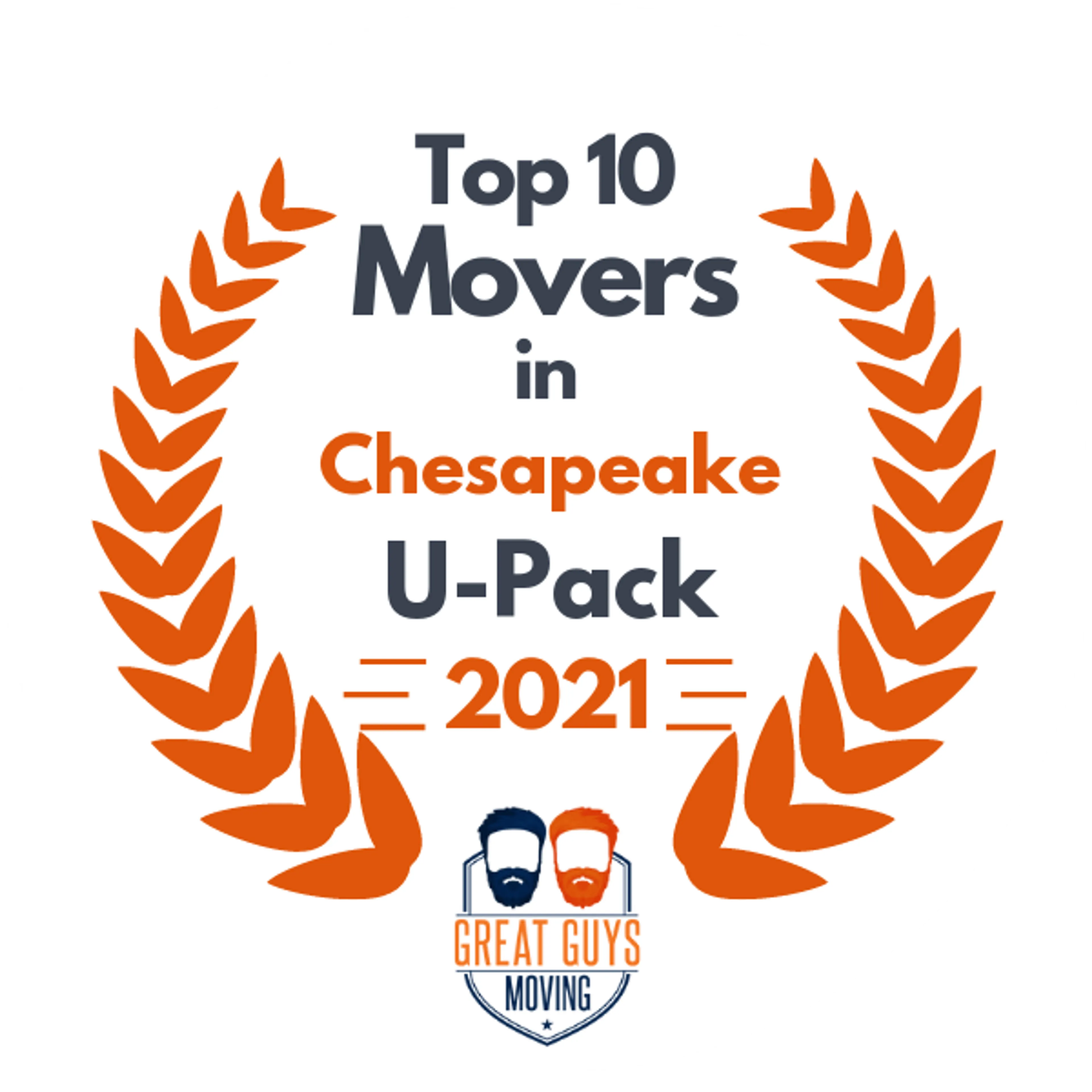 Top 10 Movers in Virginia Beach, VA 2021 award