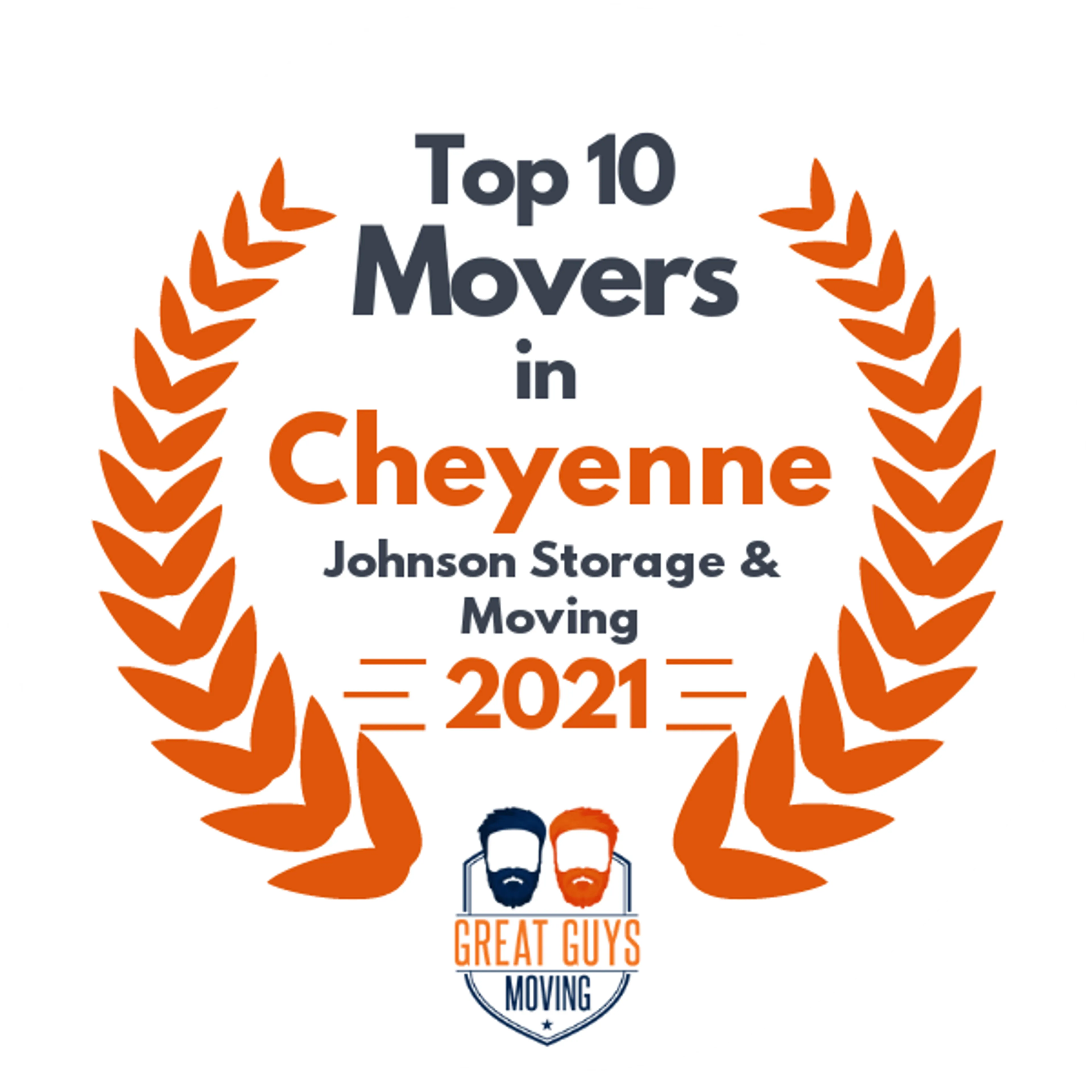 Top 10 Movers in Cheyenne, WY 2021 award