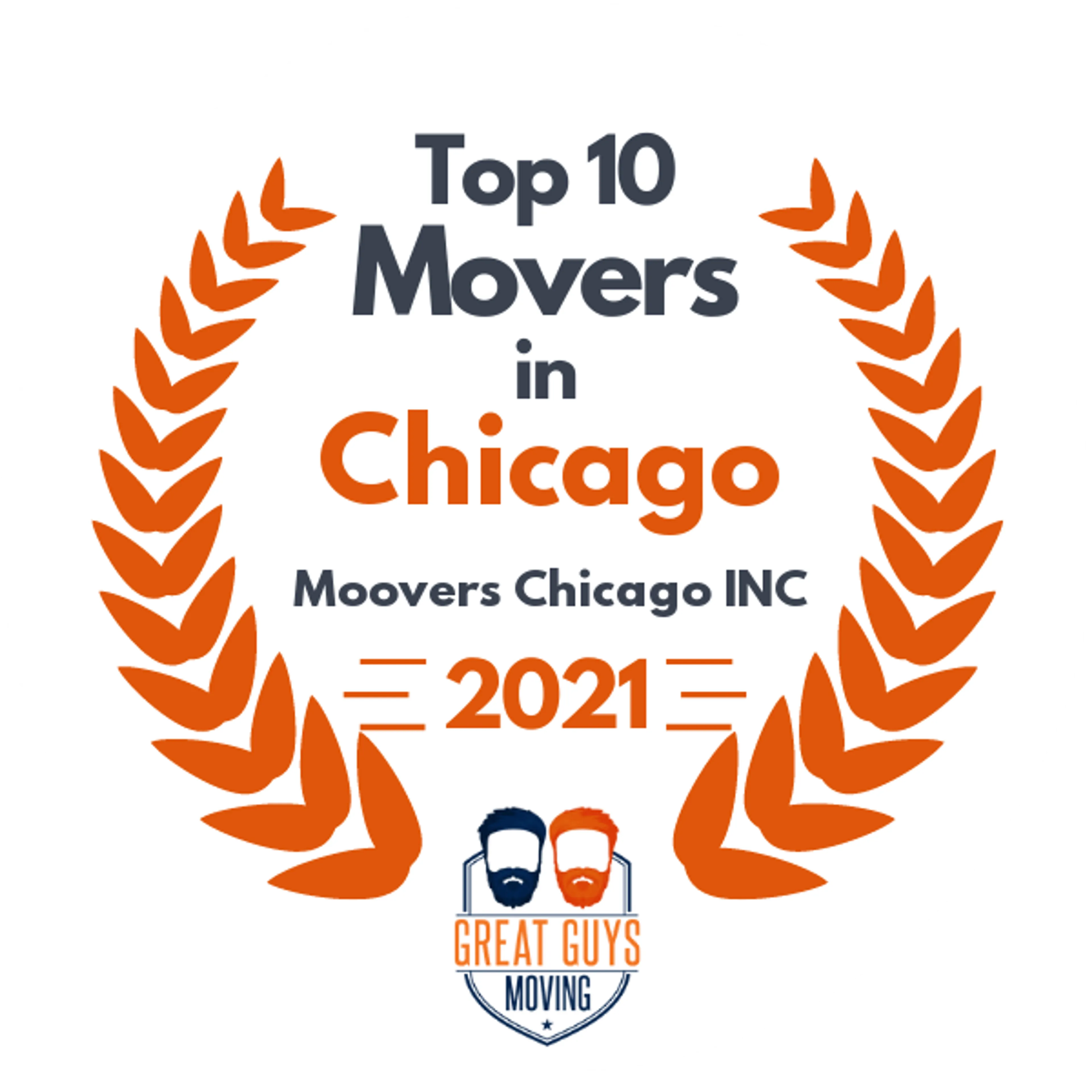 Top 10 Movers in Chicago, IL 2021 award