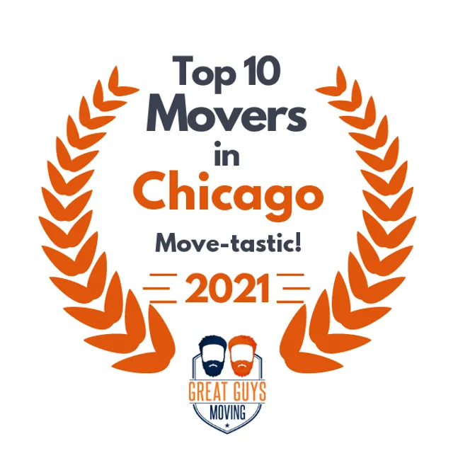 Top 10 Movers in Chicago, IL 2021 award