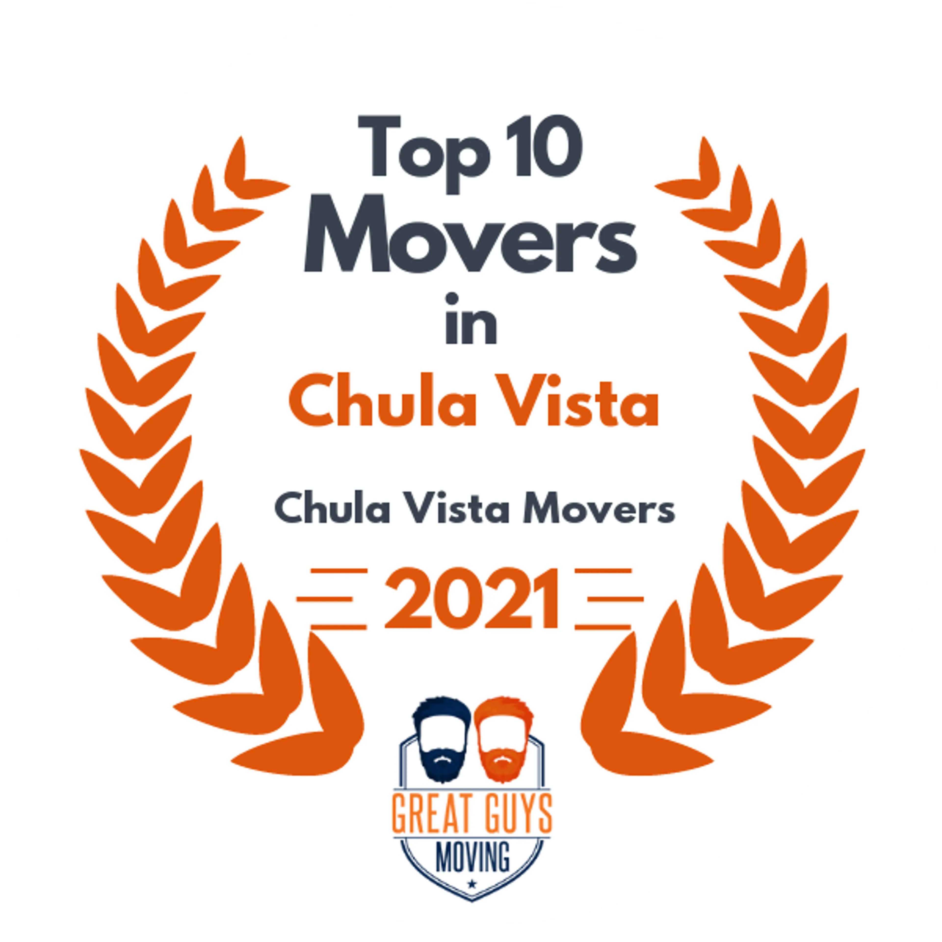 Top 10 Movers in San Diego, CA 2021 award