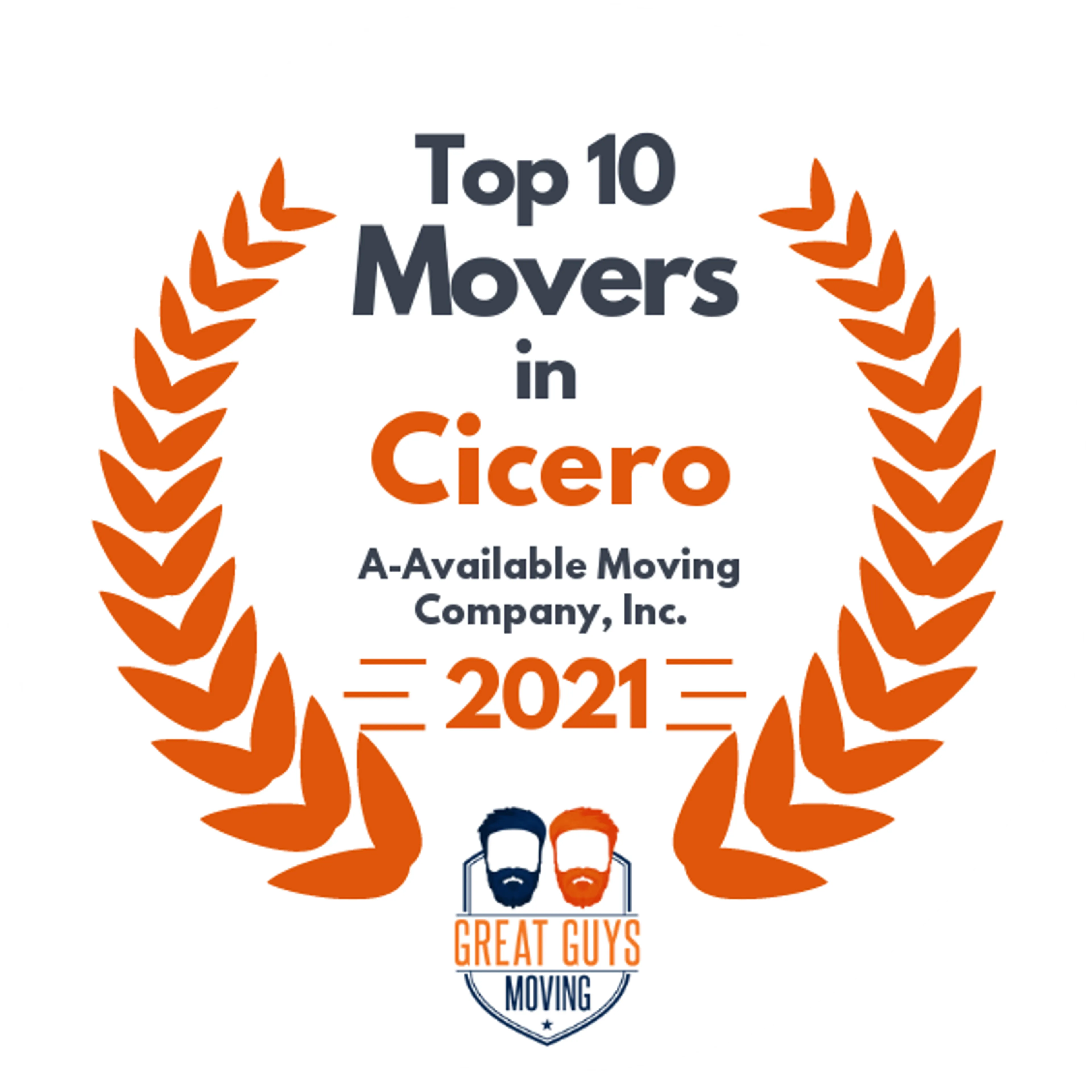 Top 10 Movers in Chicago, IL 2021 award
