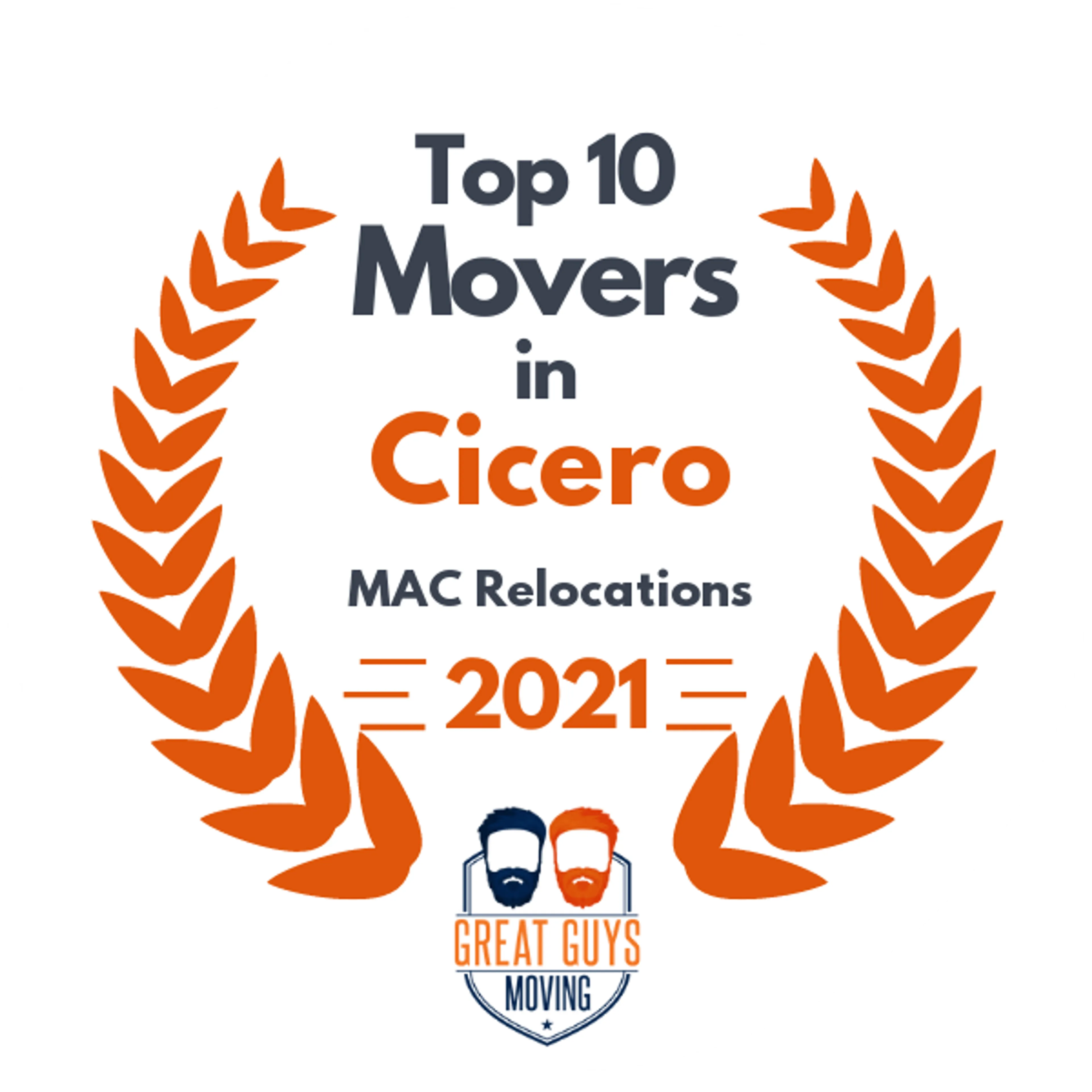 Top 10 Movers in Chicago, IL 2021 award