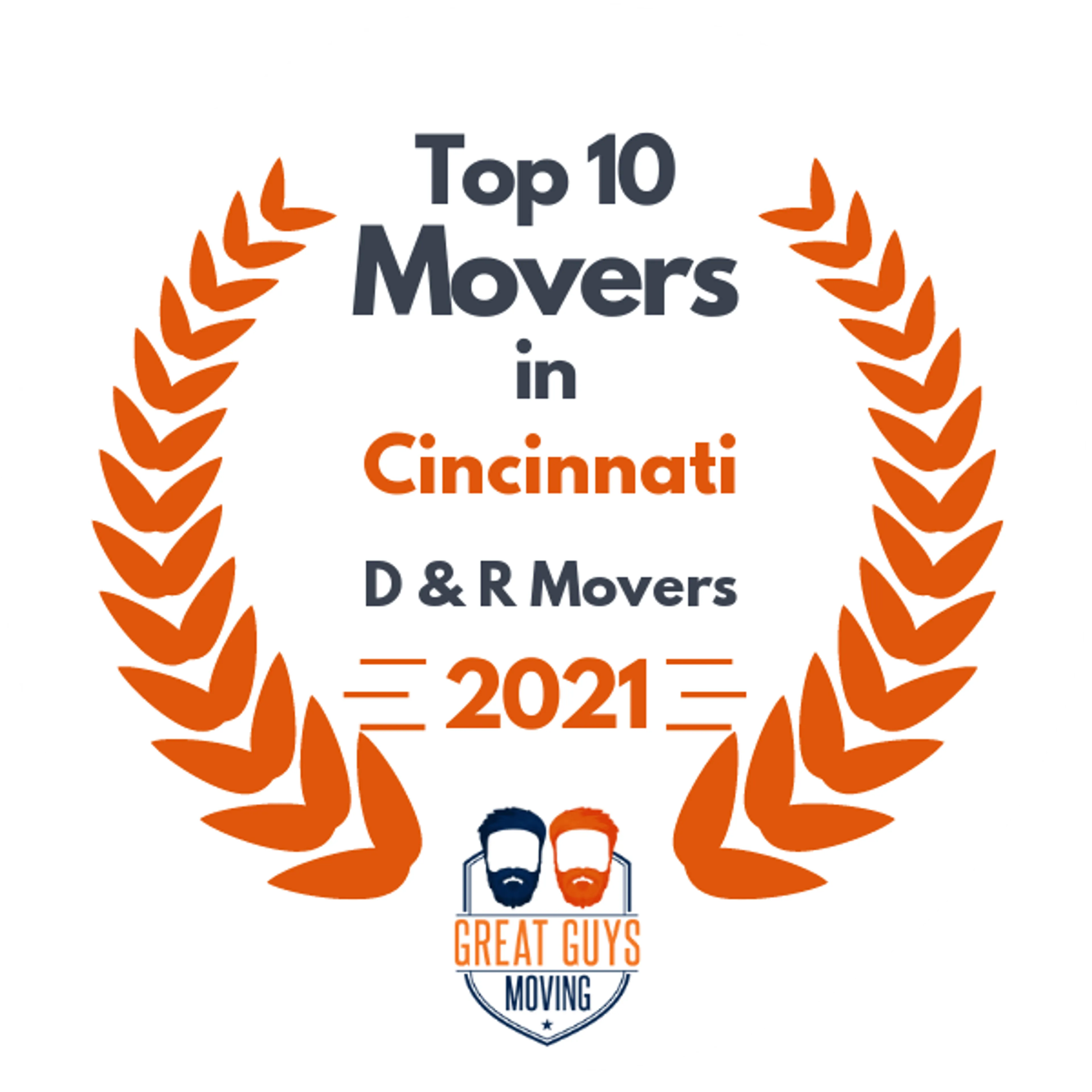 Top 10 Movers in Cincinnati, OH 2021 award