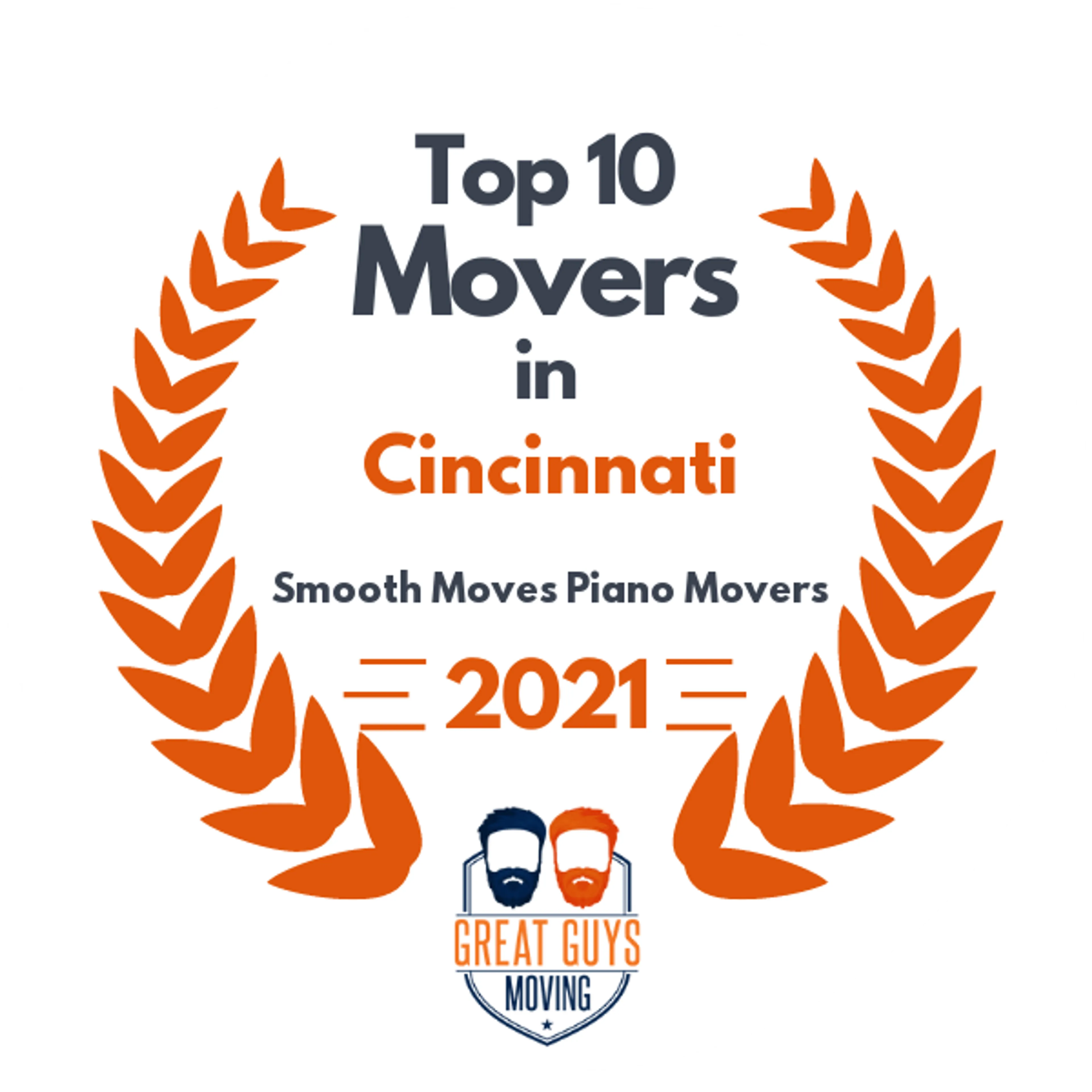 Top 10 Movers in Cincinnati, OH 2021 award