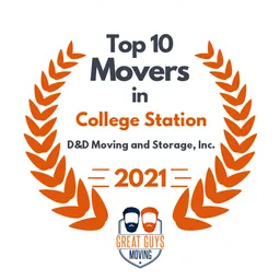 top 10 ranked movers in college station 2021 d d moving and storage inc image