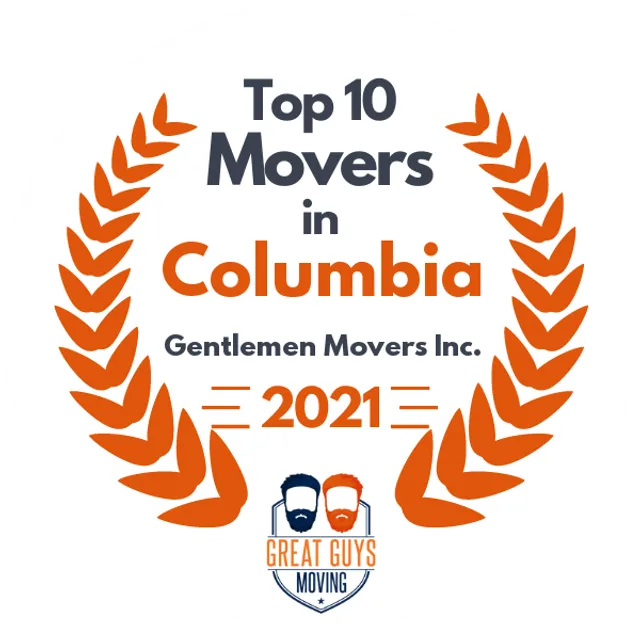 Top 10 Movers in Columbia, SC 2021 award