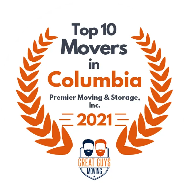 Top 10 Movers in Columbia, MO 2021 award