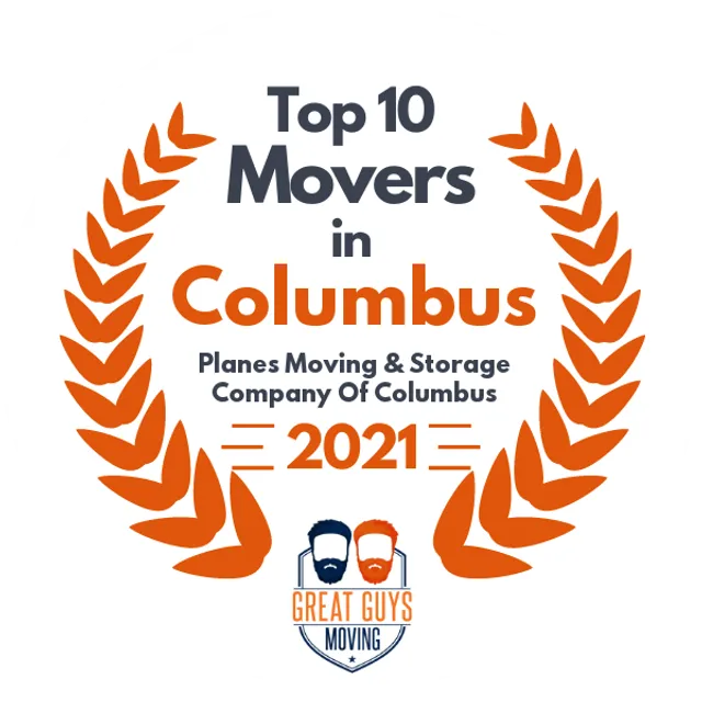 Top 10 Movers in Columbus, OH 2021 award