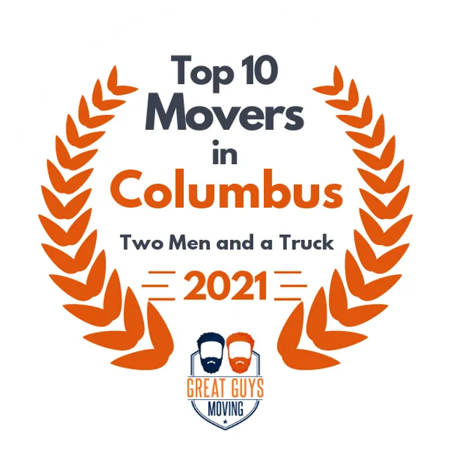 Top 10 Movers in Columbus, OH 2021 award