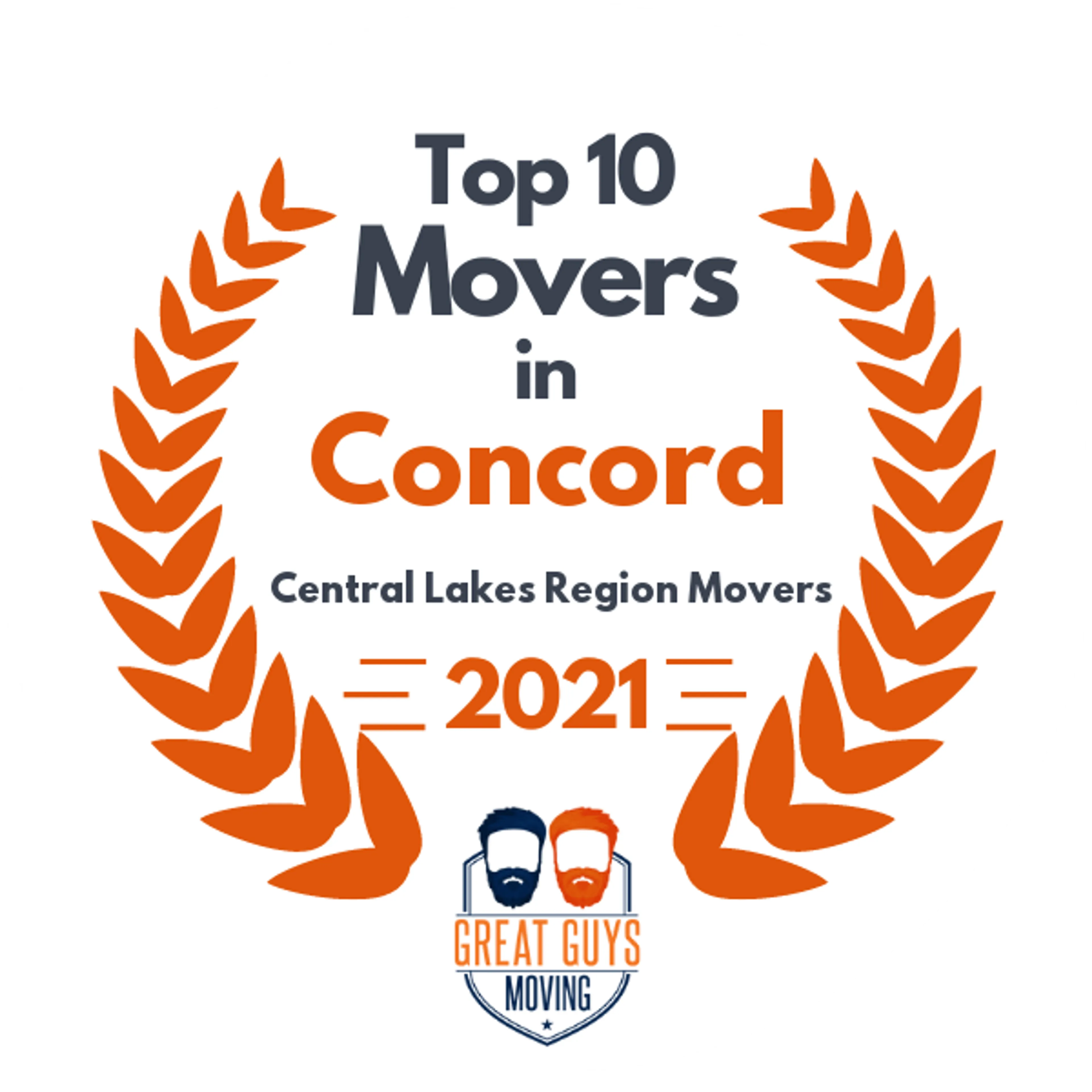 Top 10 Movers in Concord, NH 2021 award