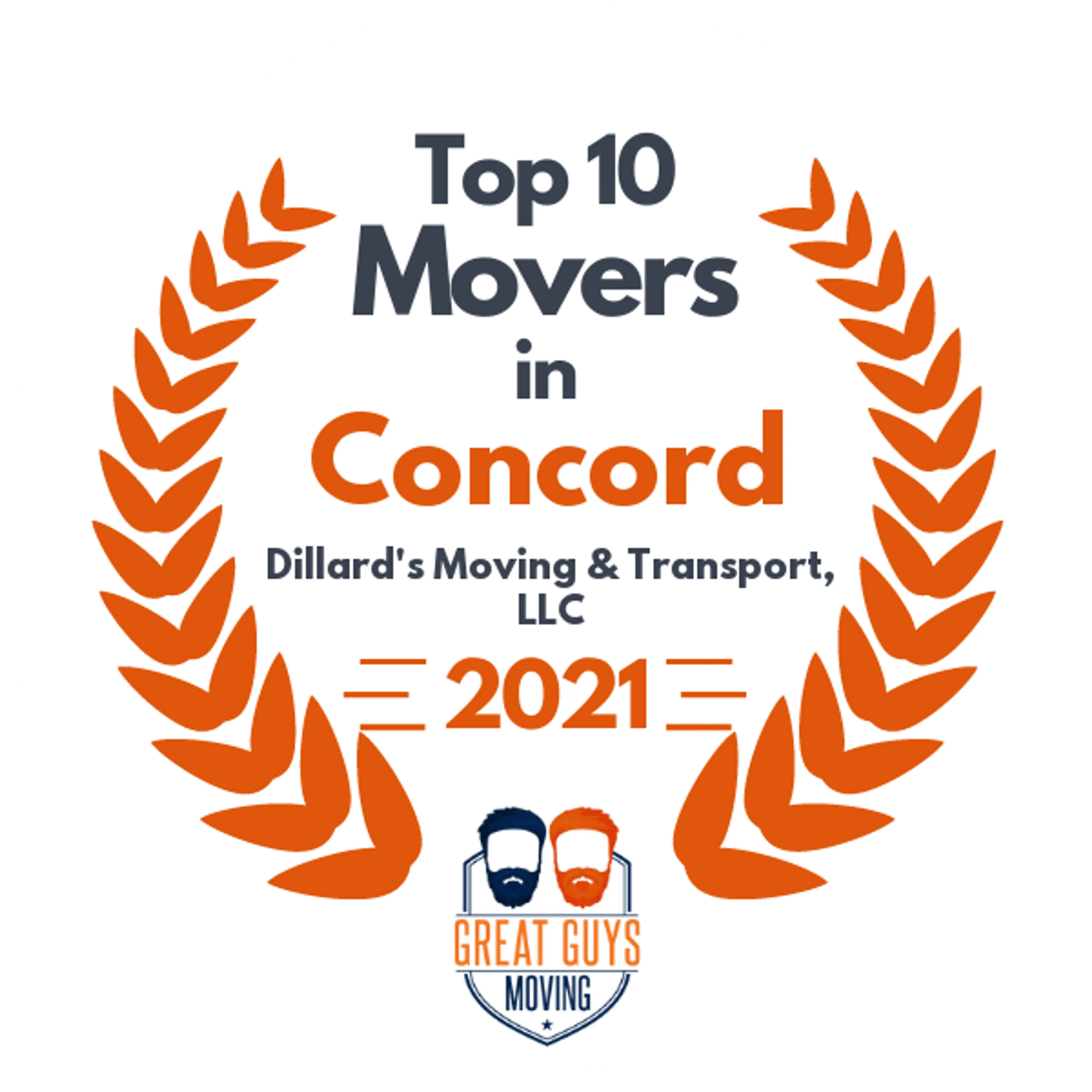Top 10 Movers in Charlotte, NC 2021 award