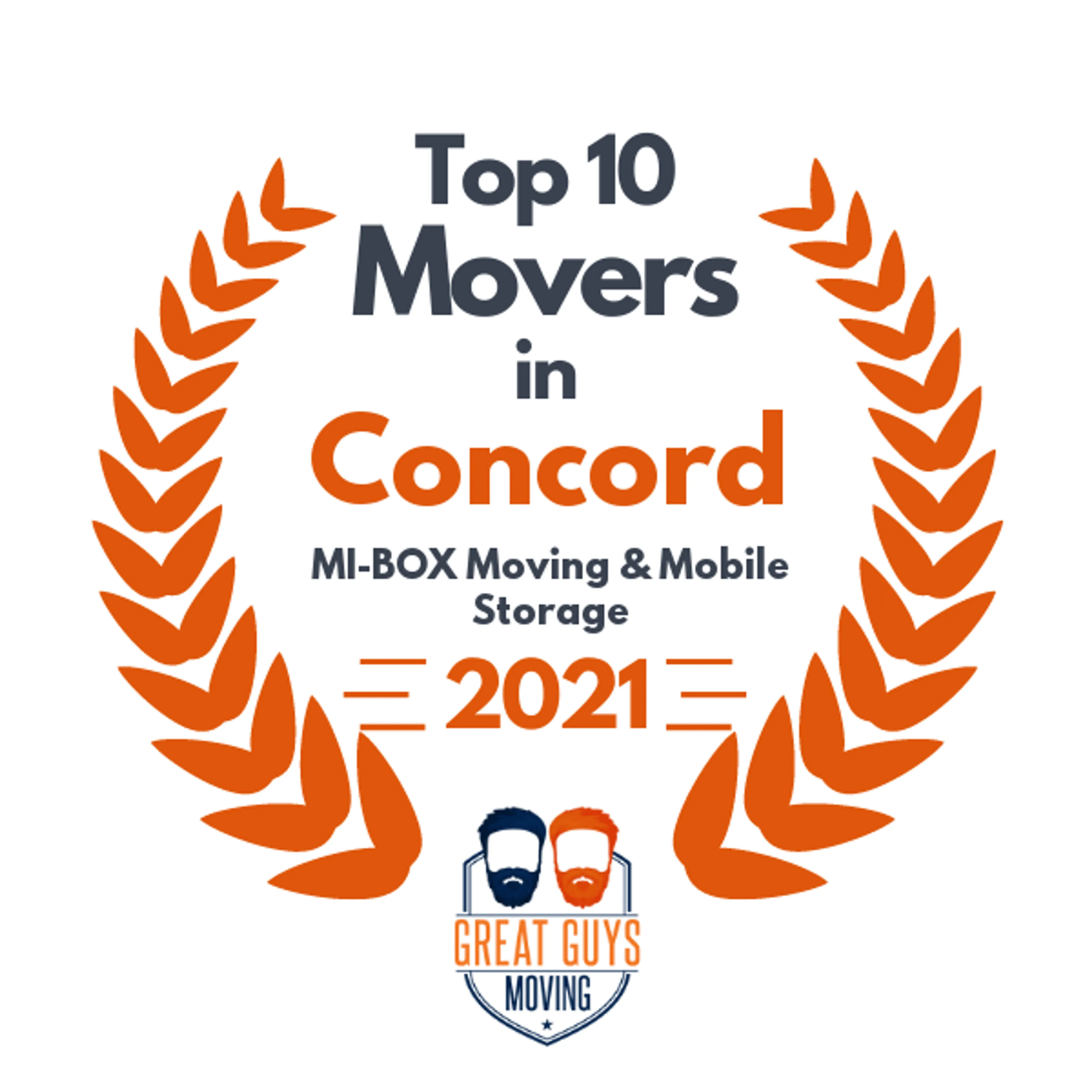 Top 10 Movers in Manchester, NH 2021 award