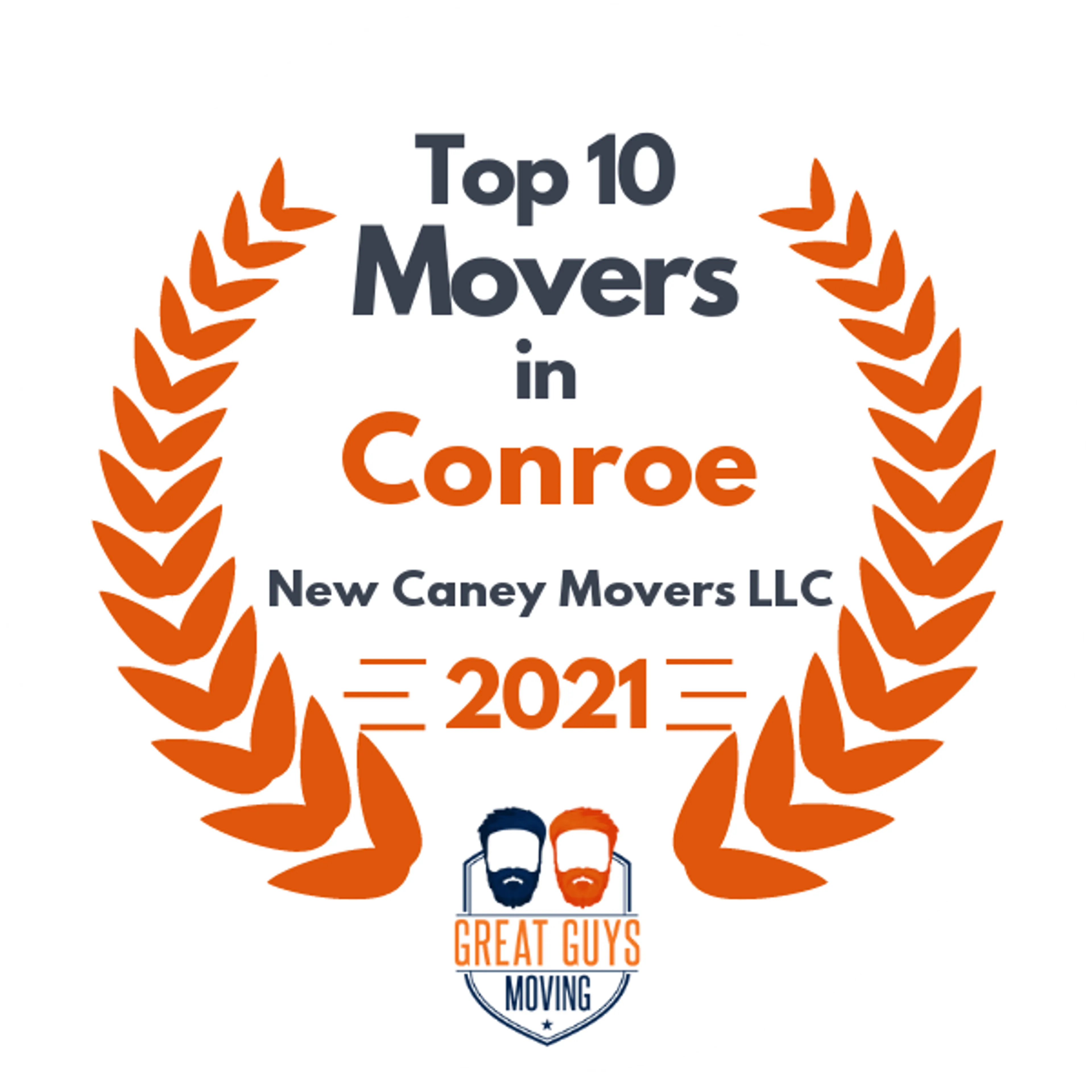 Top 10 Movers in Conroe, TX 2021 award