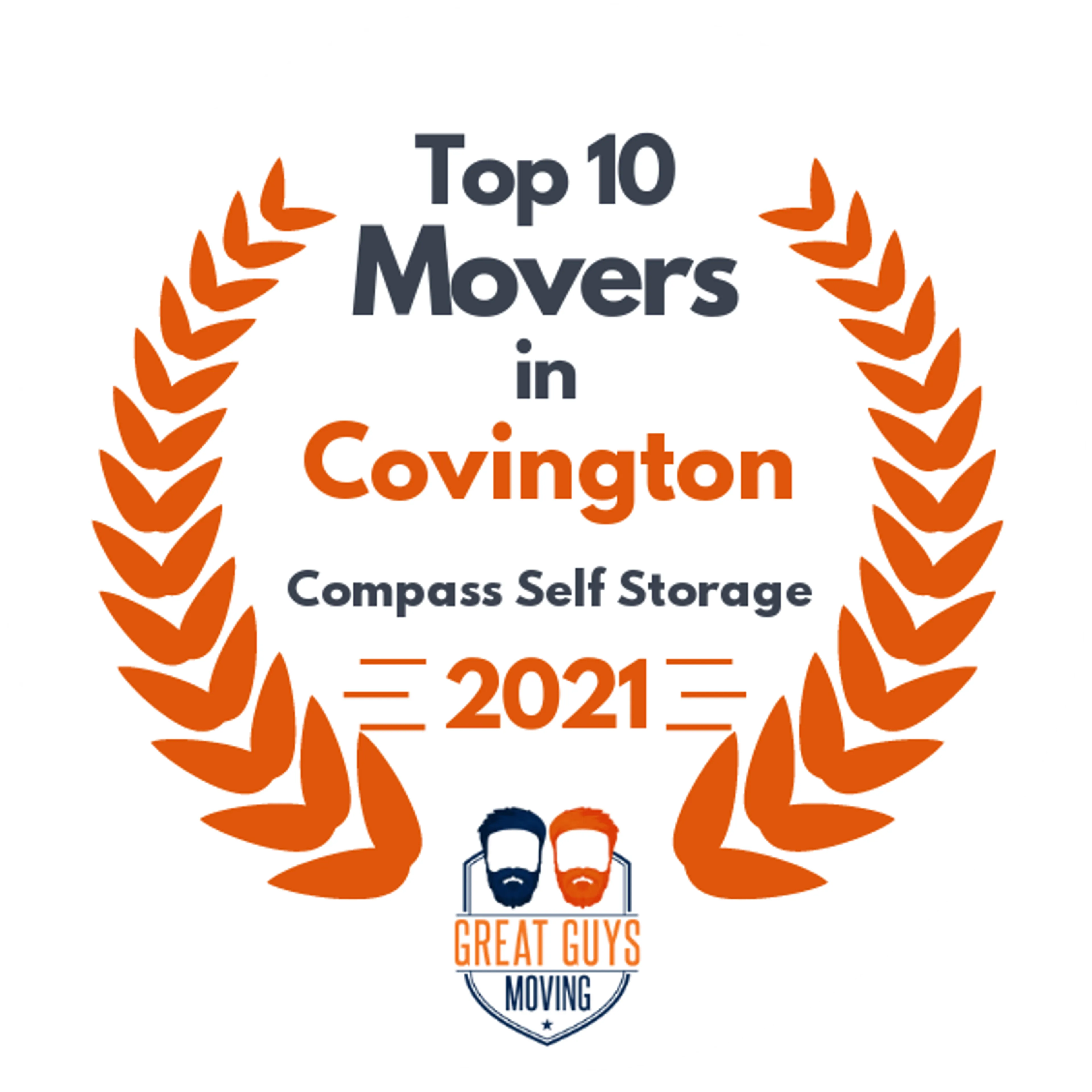 Top 10 Movers in Covington, KY 2021 award