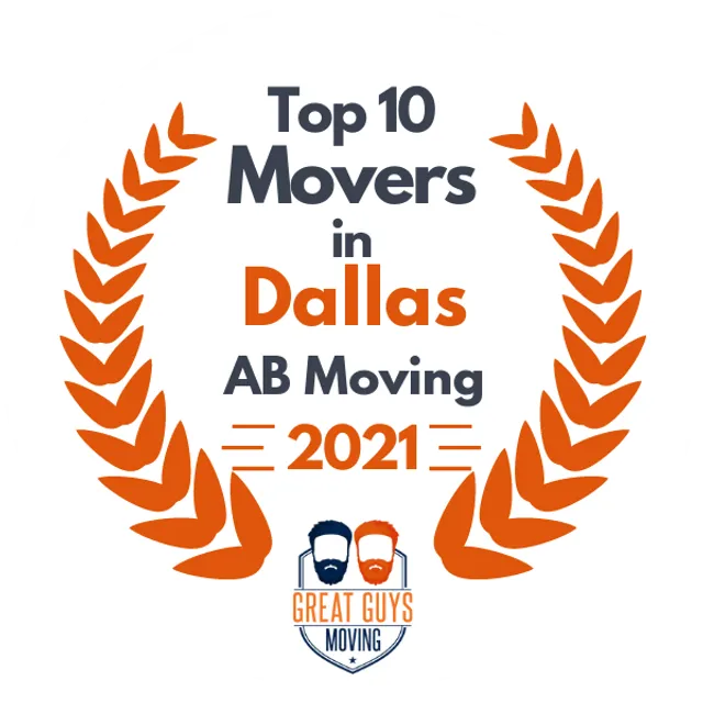 Top 10 Movers in Dallas, TX 2021 award