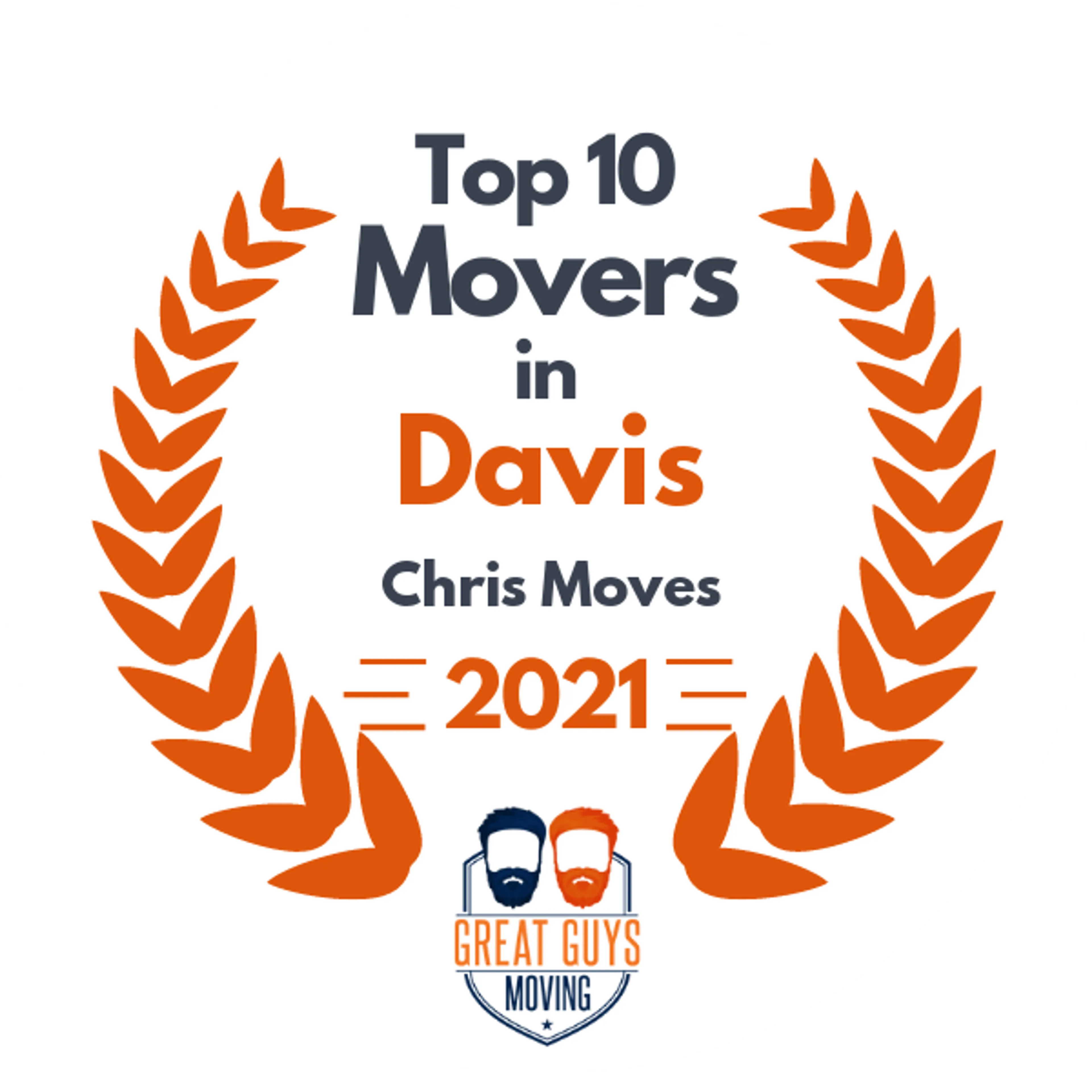Top 10 Movers in Sacramento, CA 2021 award