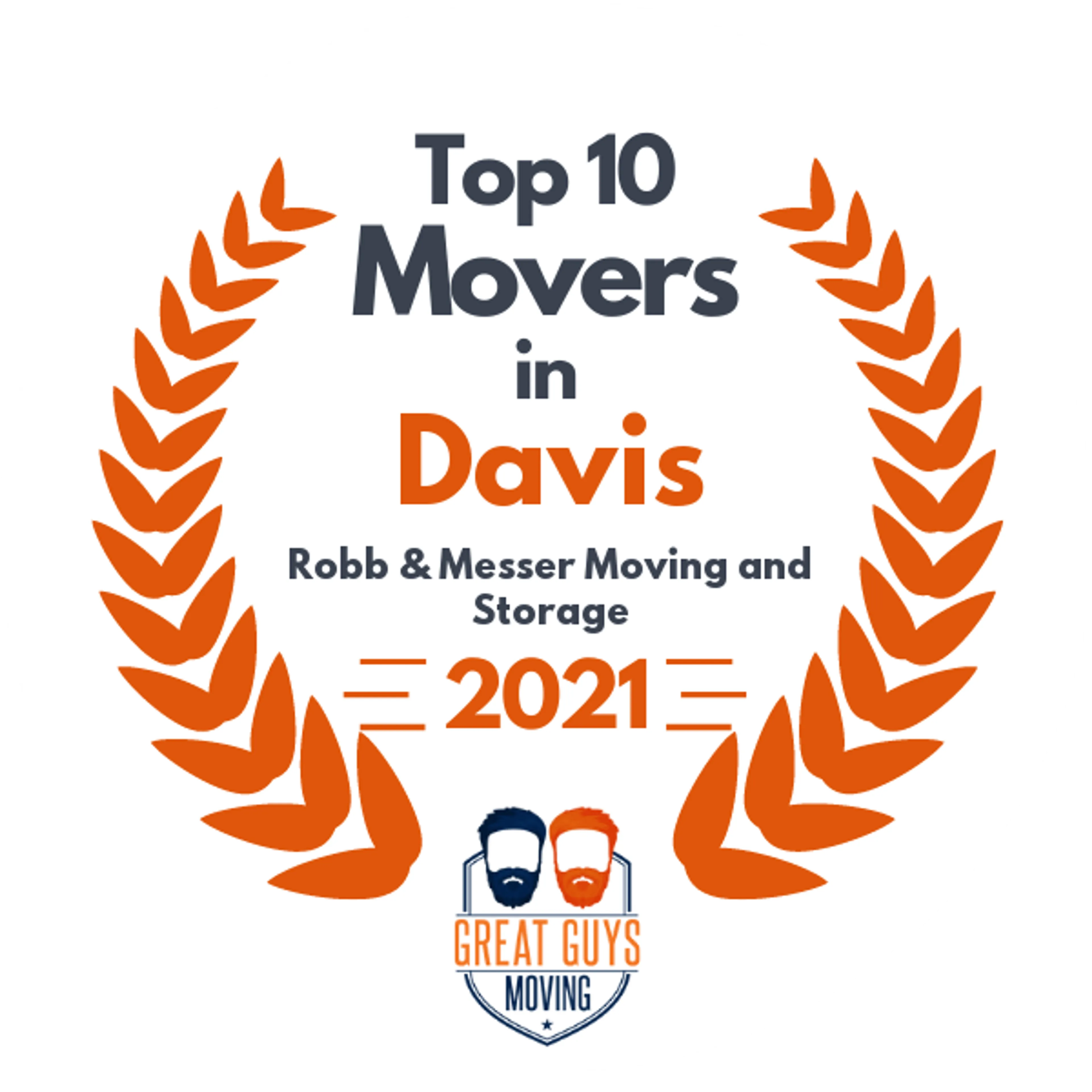 Top 10 Movers in Santa Rosa, CA 2021 award