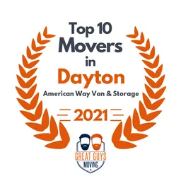 top 10 ranked movers in dayton 2021 american way van storage image