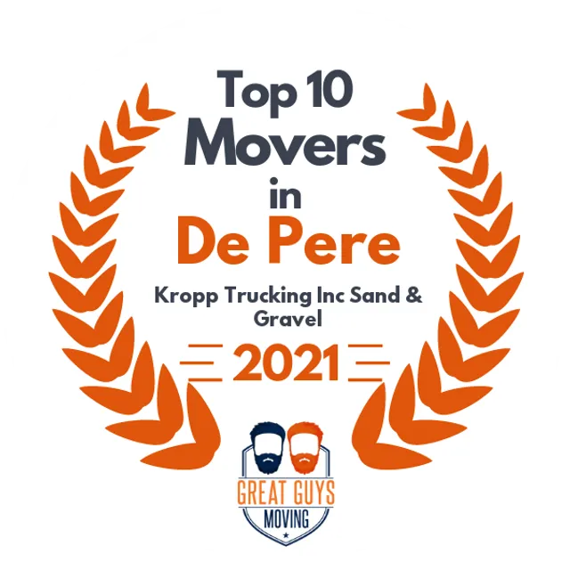 Top 10 Movers in Green Bay, WI 2021 award