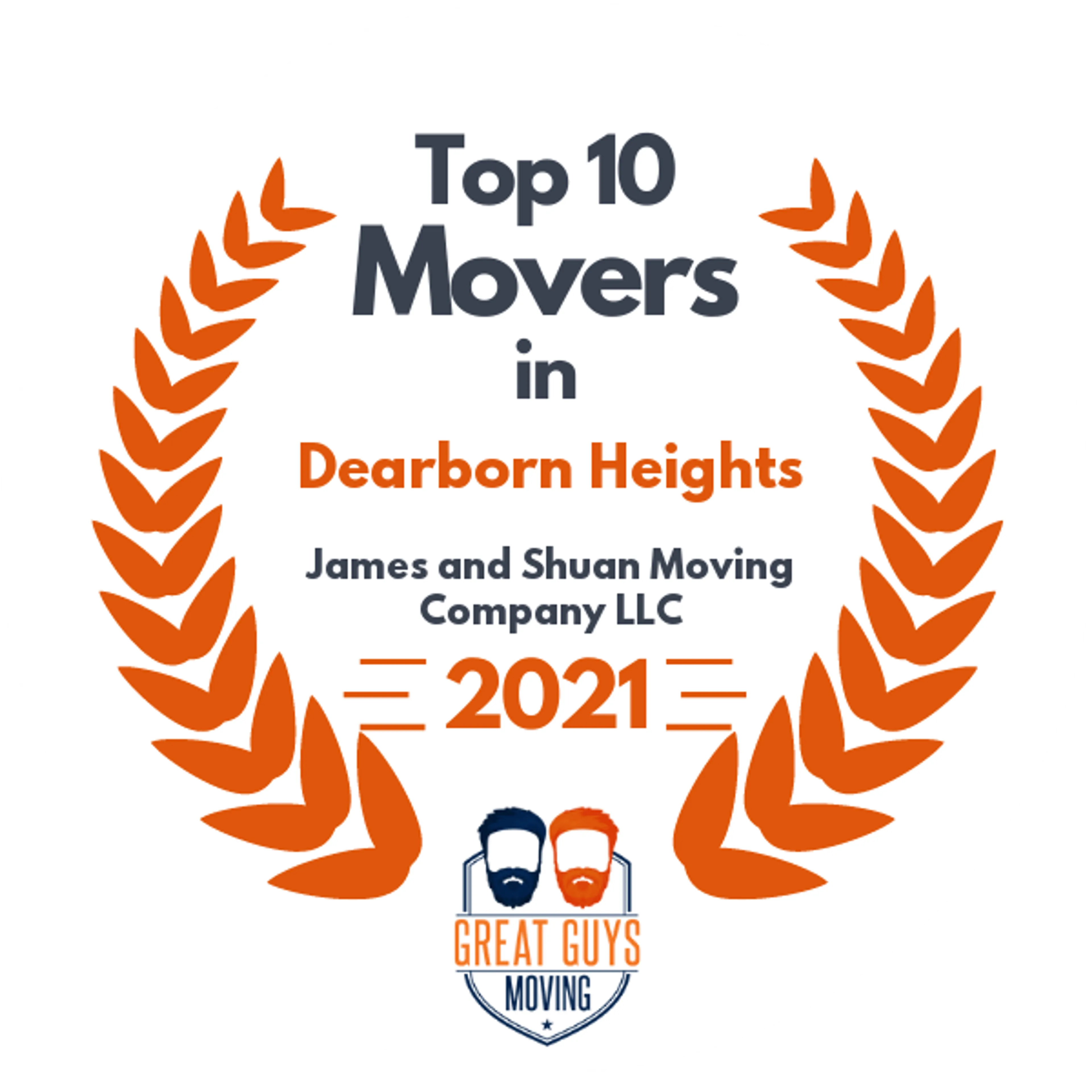Top 10 Movers in Detroit, MI 2021 award