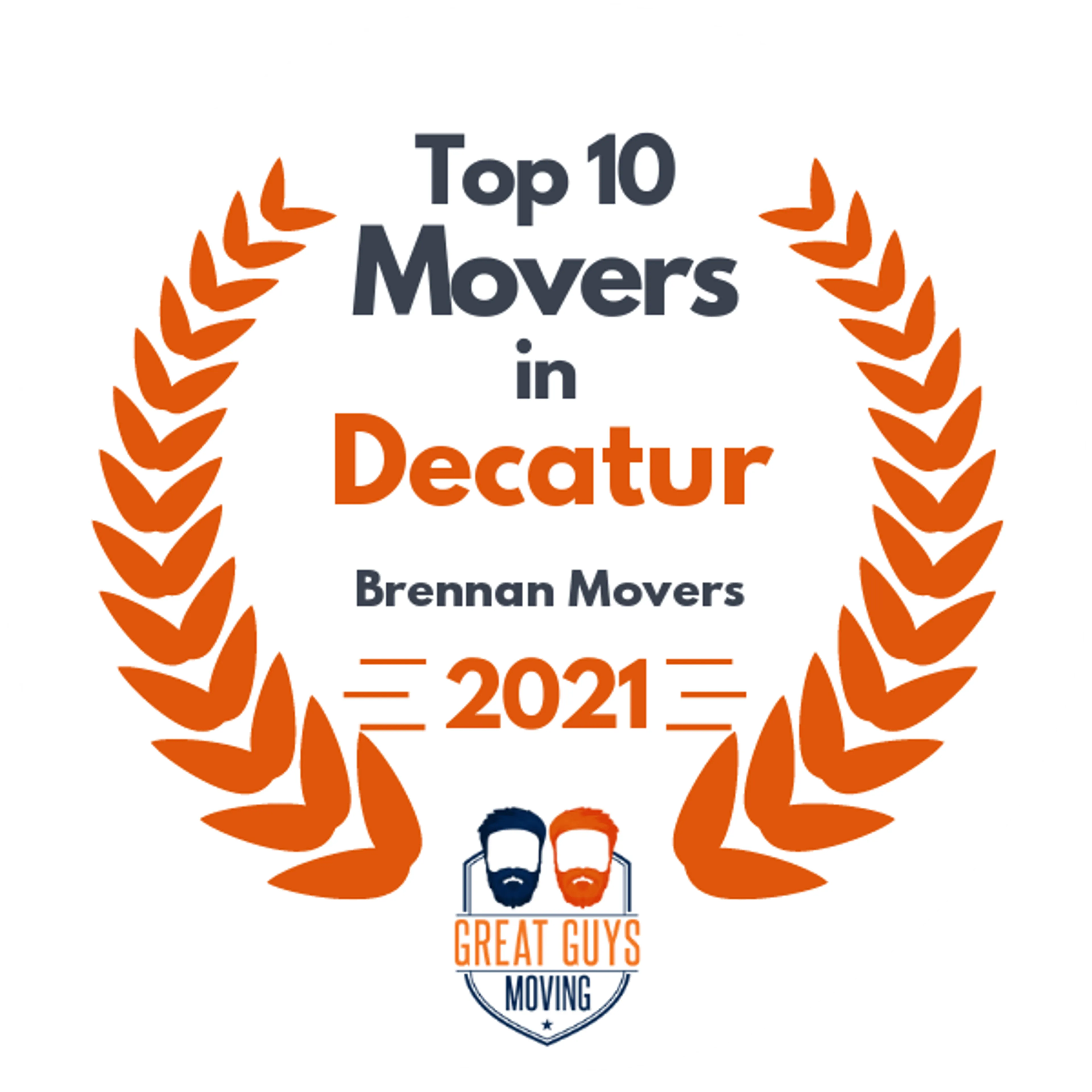 Top 10 Movers in Huntsville, AL 2021 award
