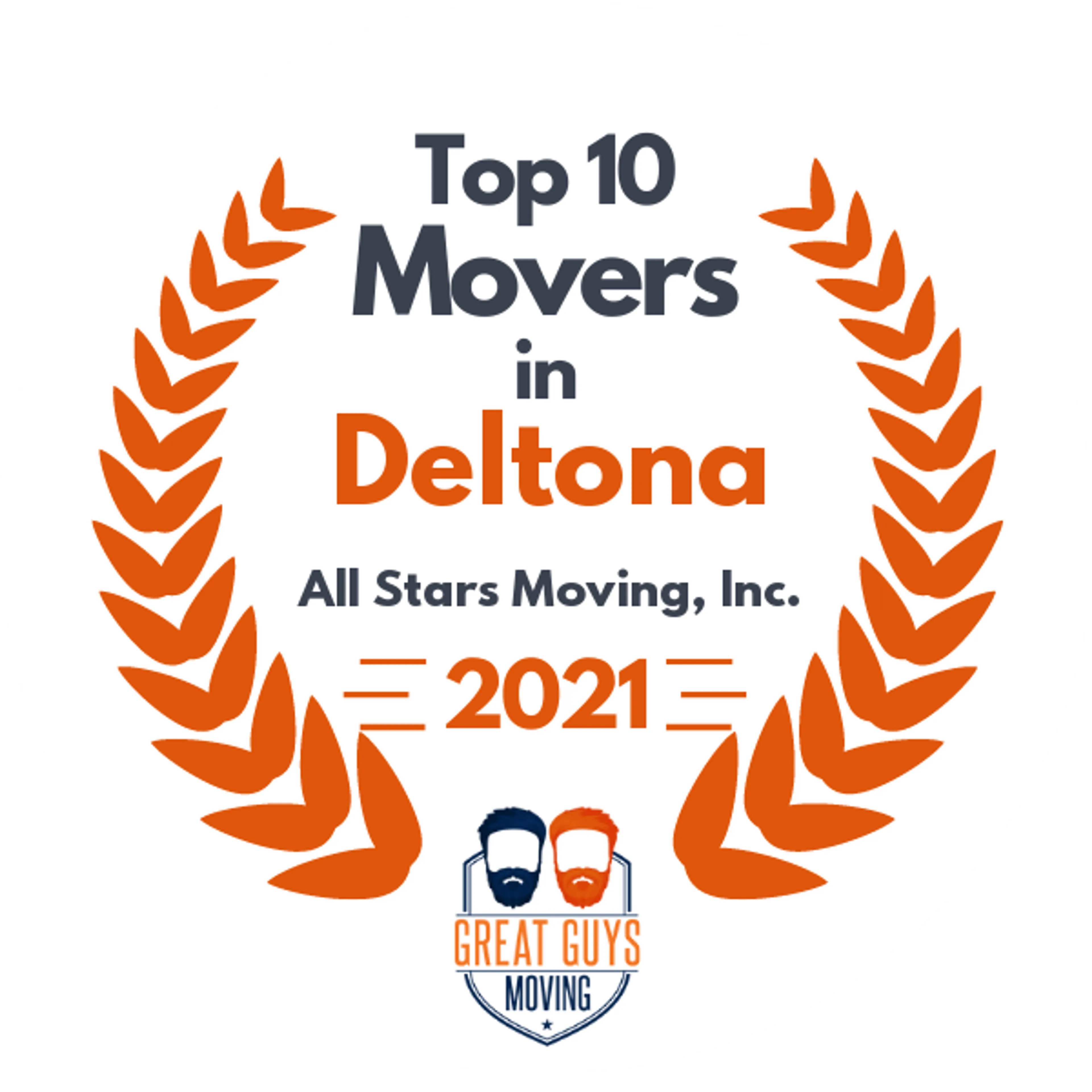 Top 10 Movers in Orlando, FL 2021 award