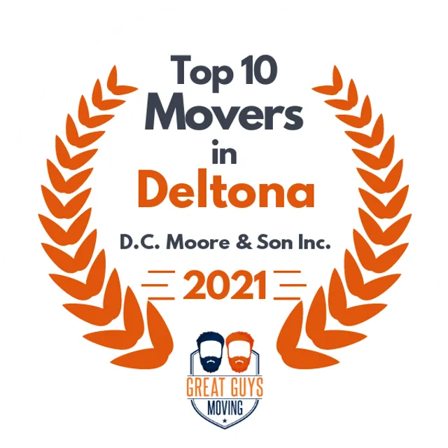 Top 10 Movers in Deltona, FL 2021 award