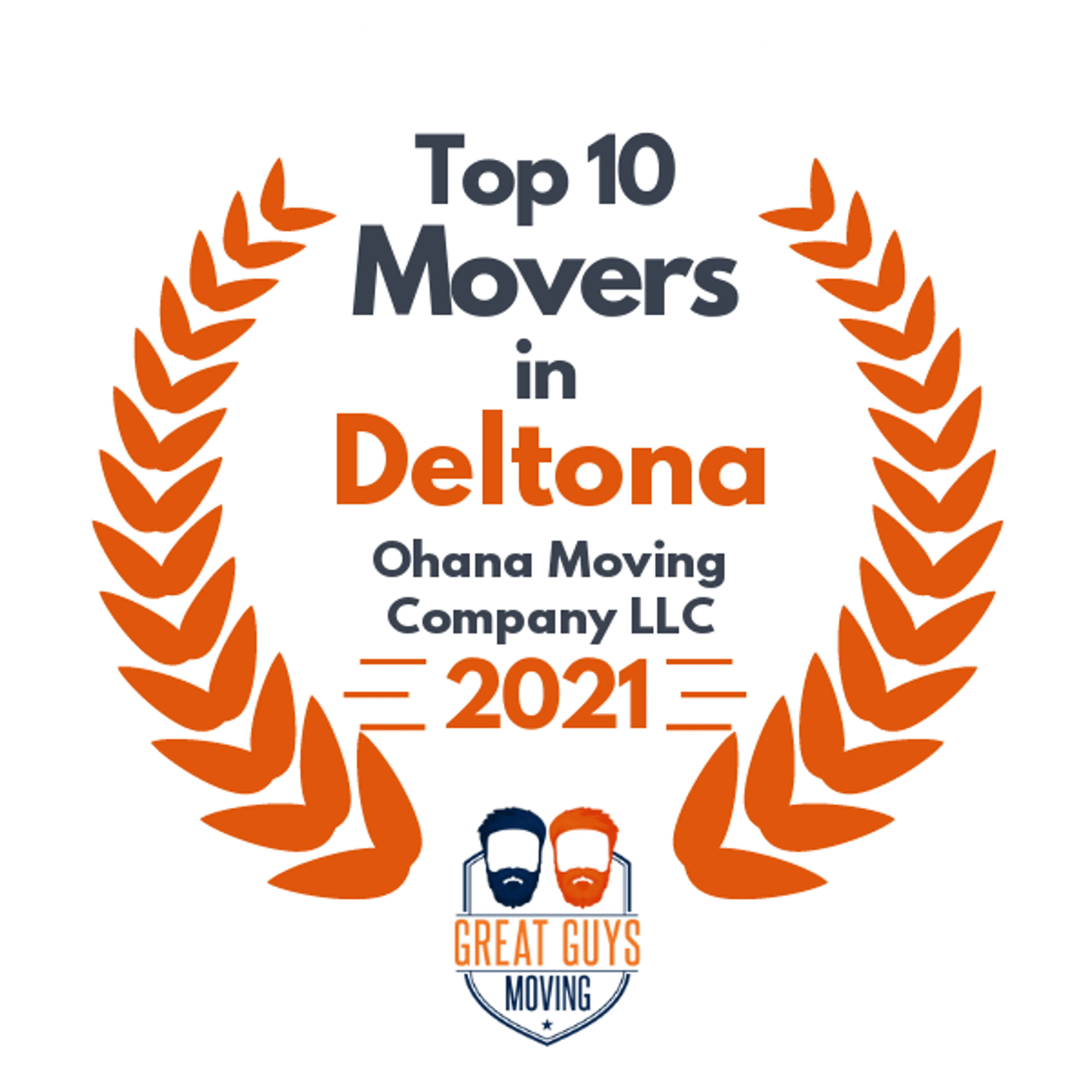 Top 10 Movers in Deltona, FL 2021 award