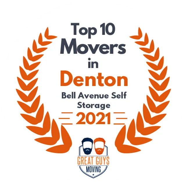 Top 10 Movers in Denton, TX 2021 award