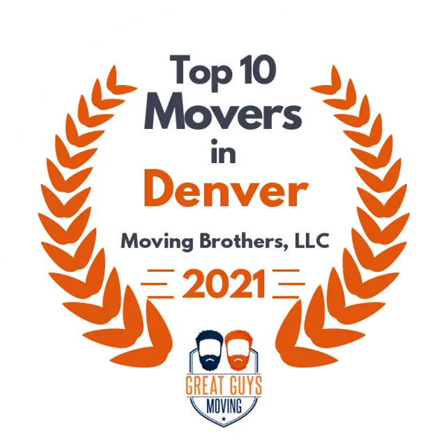 Top 10 Movers in Denver, CO 2021 award