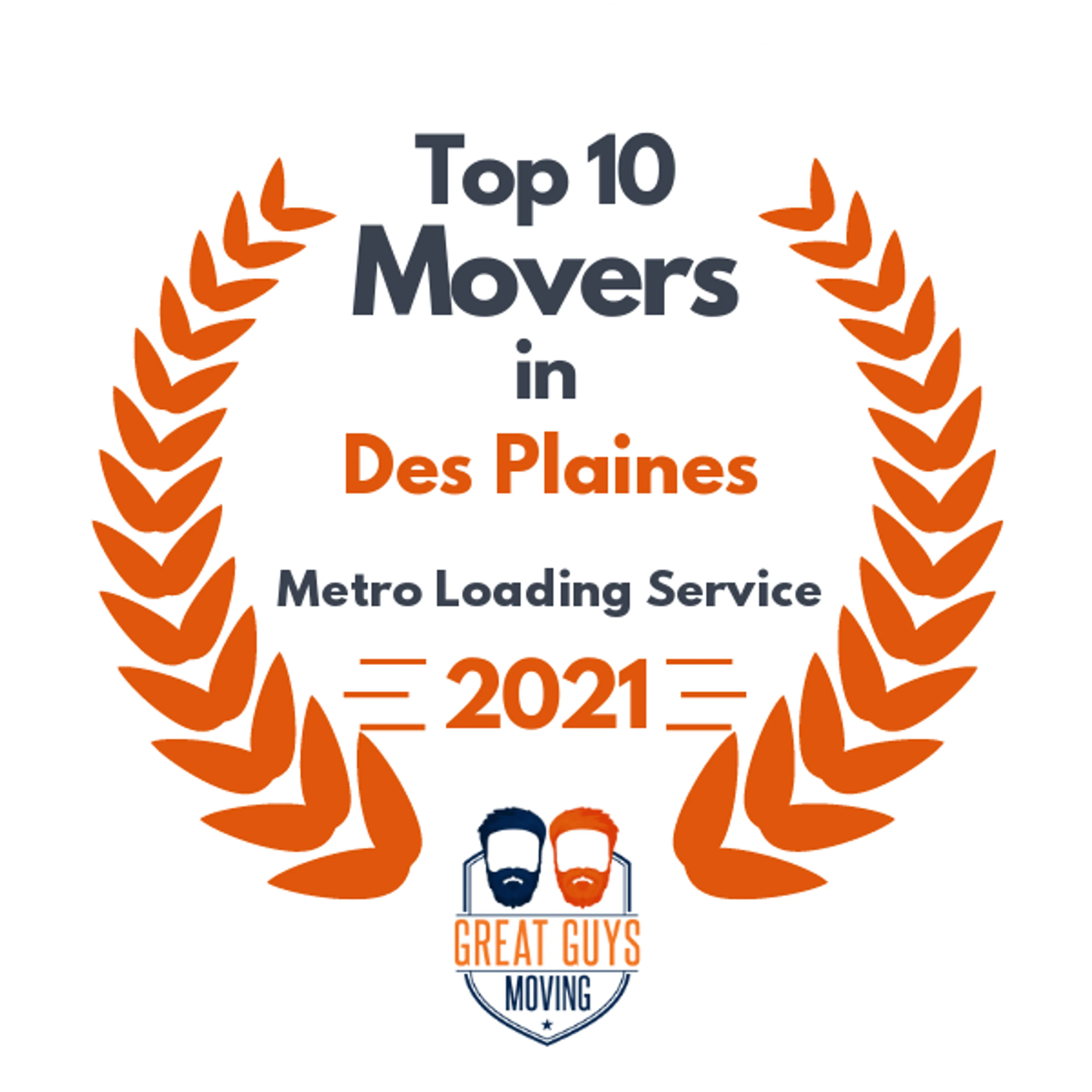 Top 10 Movers in Waukegan, IL 2021 award