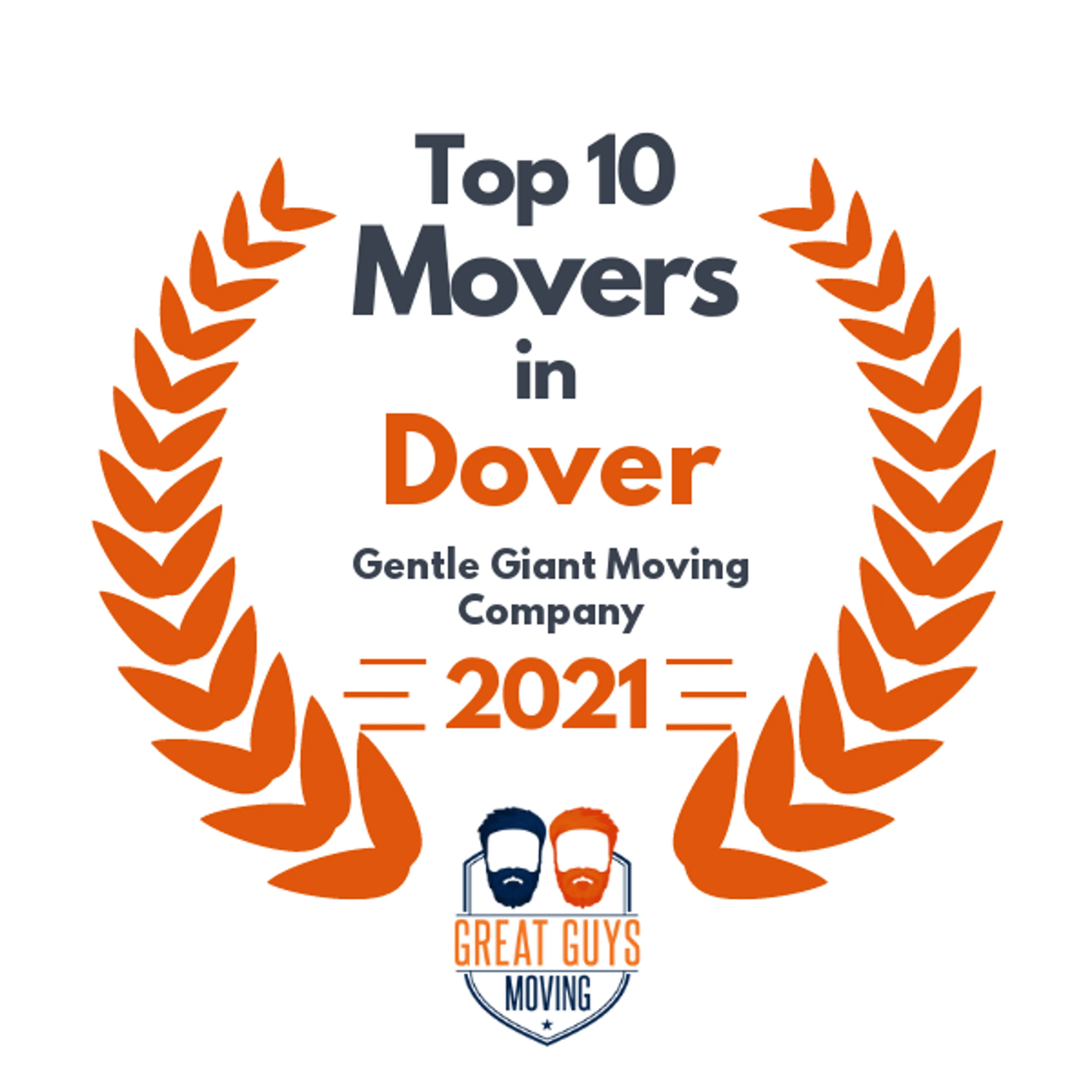 Top 10 Movers in Dover, NH 2021 award