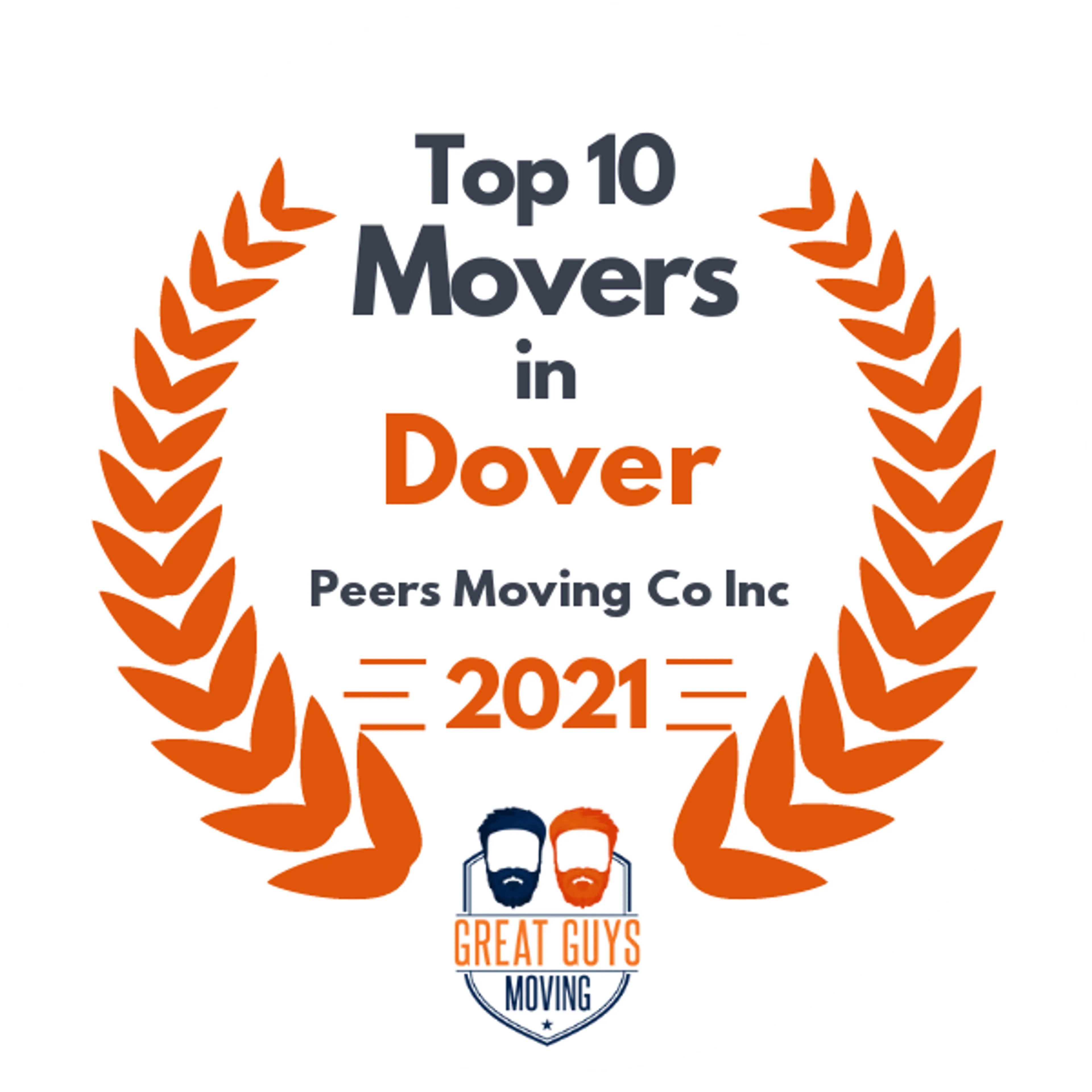 Top 10 Movers in East Orange, NJ 2021 award
