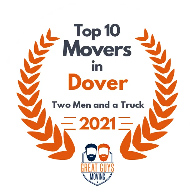 Top 10 Movers in Dover, DE 2021 award