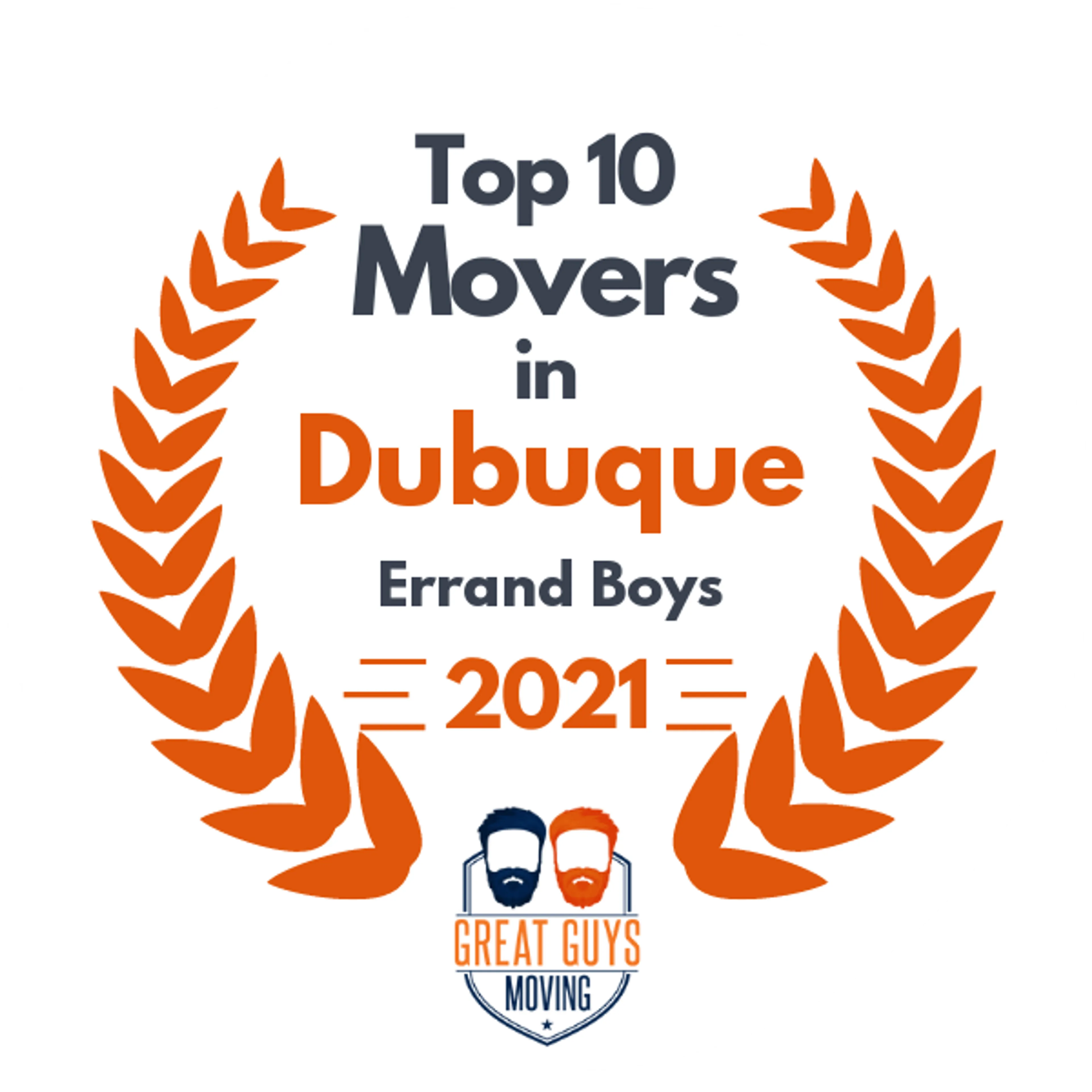 Top 10 Movers in Cedar Rapids, IA 2021 award
