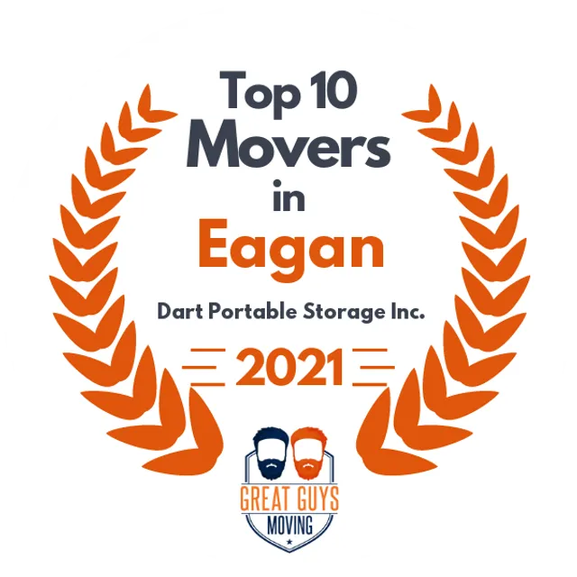 Top 10 Movers in Woodbury, MN 2021 award