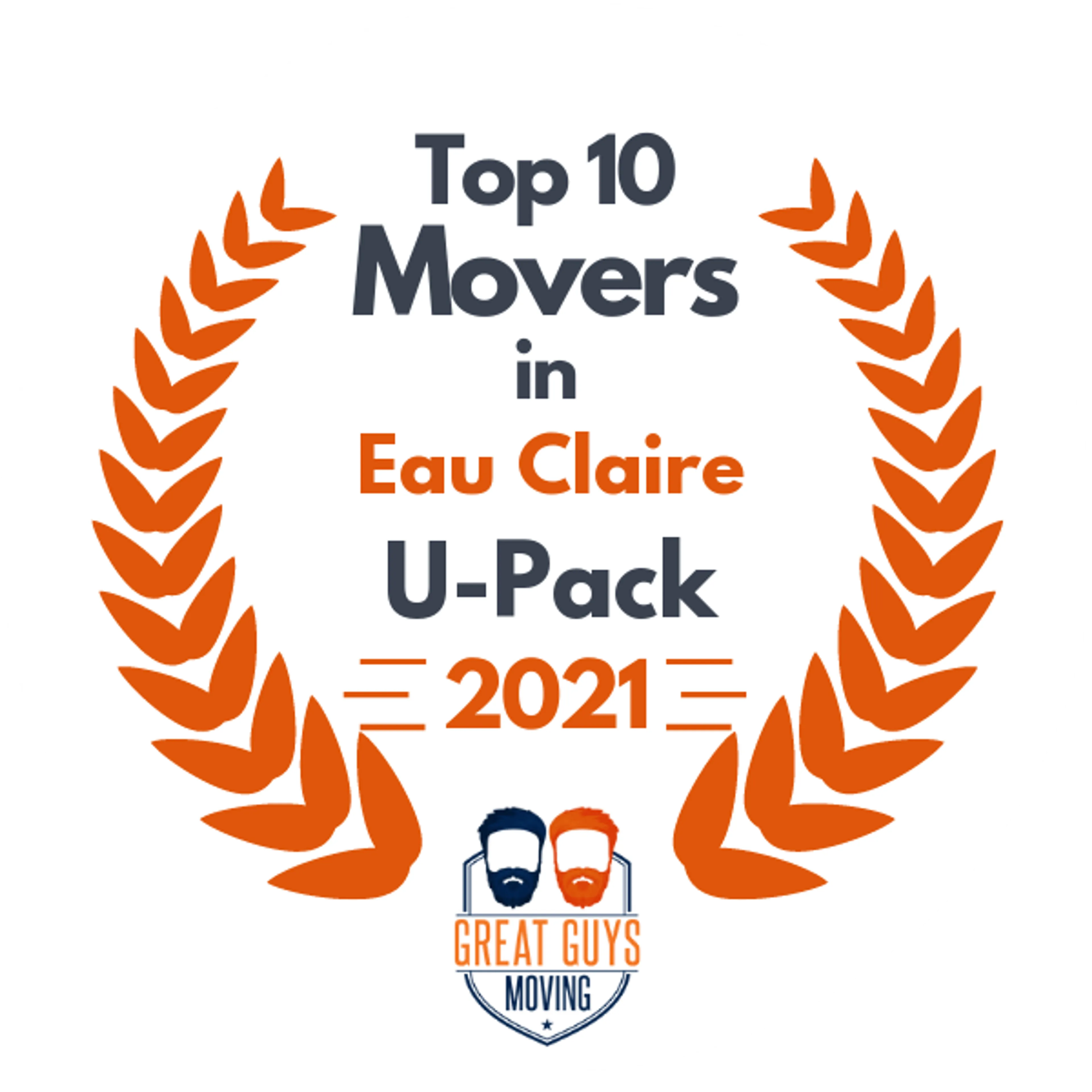 Top 10 Movers in Eau Claire, WI 2021 award