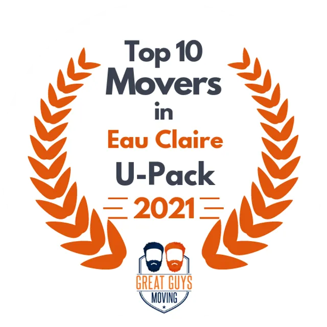 Top 10 Movers in Eau Claire, WI 2021 award