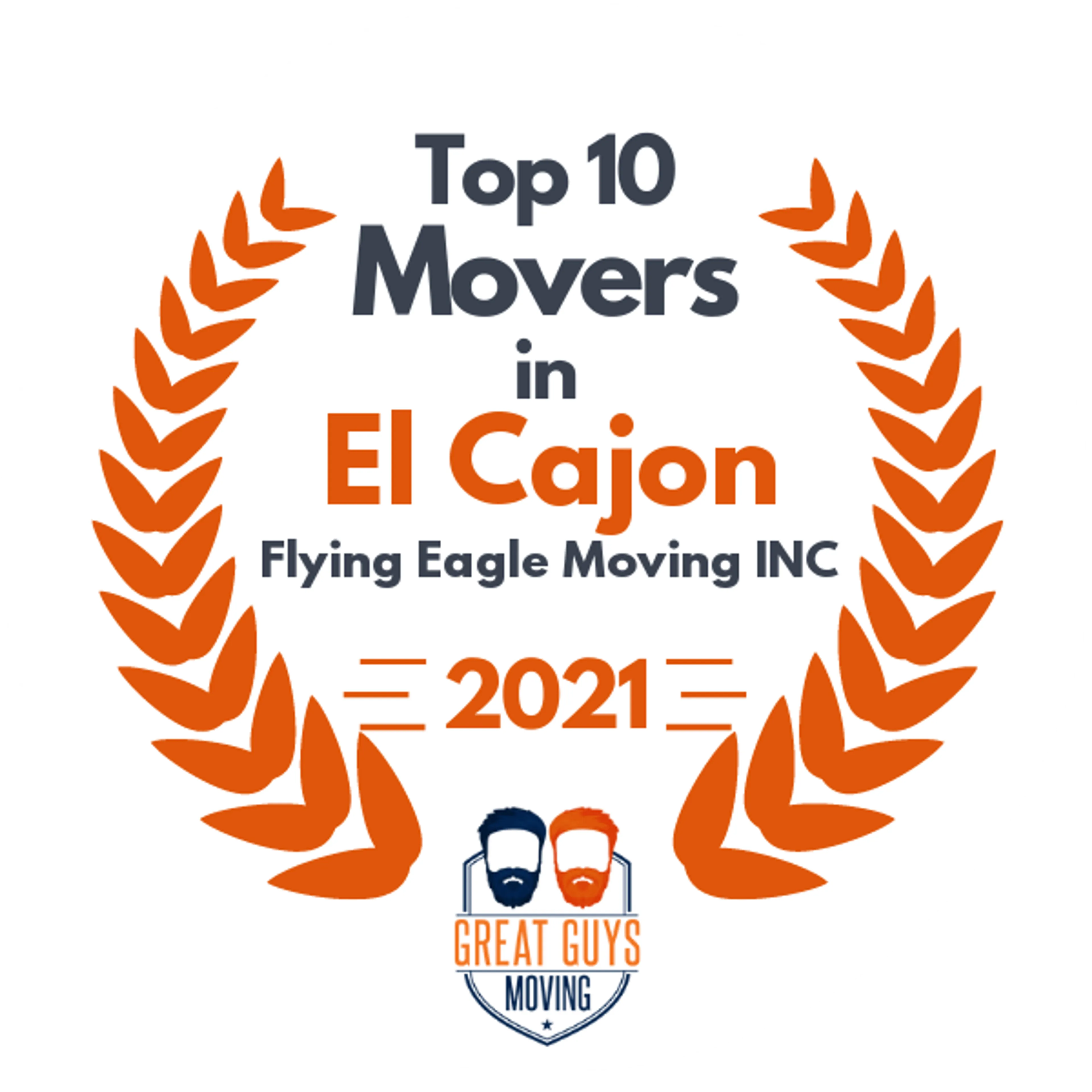Top 10 Movers in Chula Vista, CA 2021 award