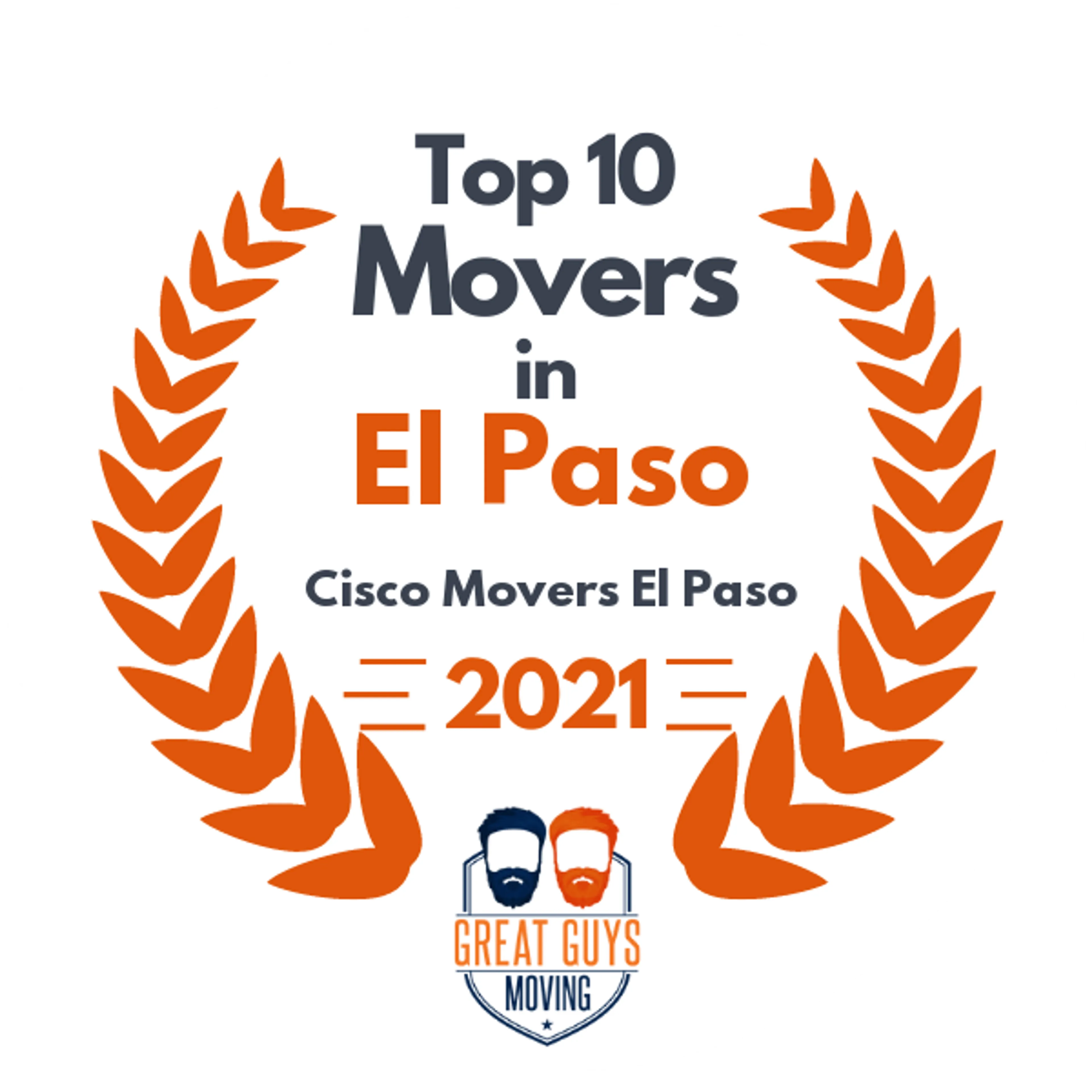Top 10 Movers in El Paso, TX 2021 award