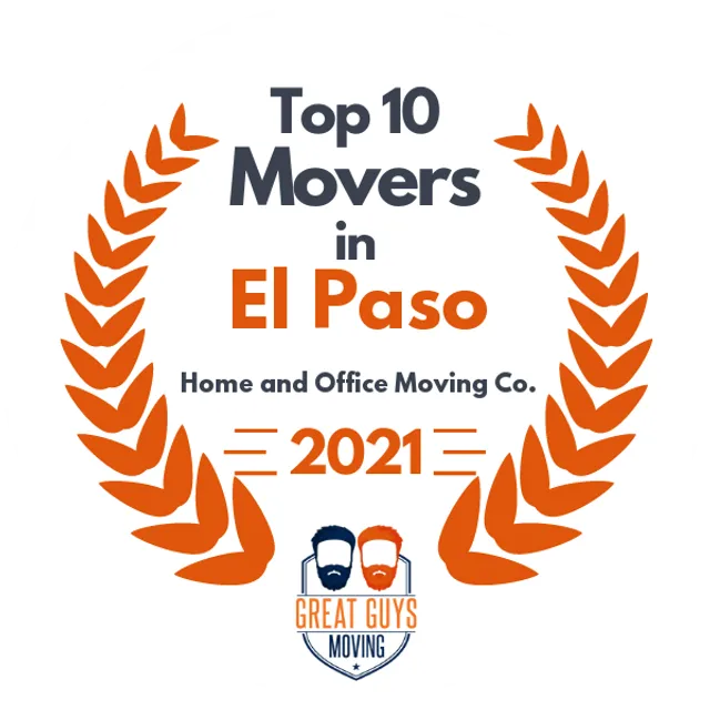 Top 10 Movers in El Paso, TX 2021 award