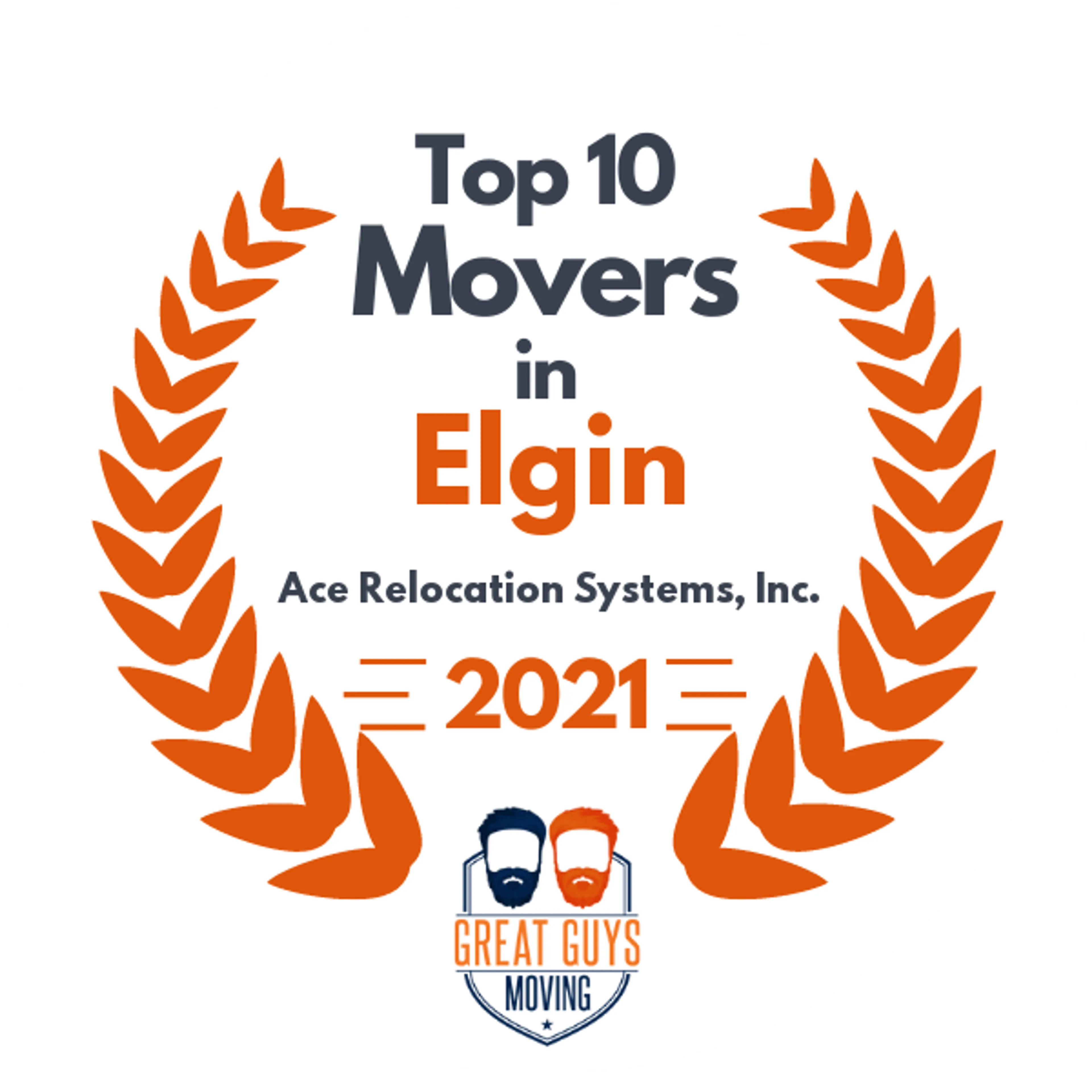 Top 10 Movers in Elgin, IL 2021 award