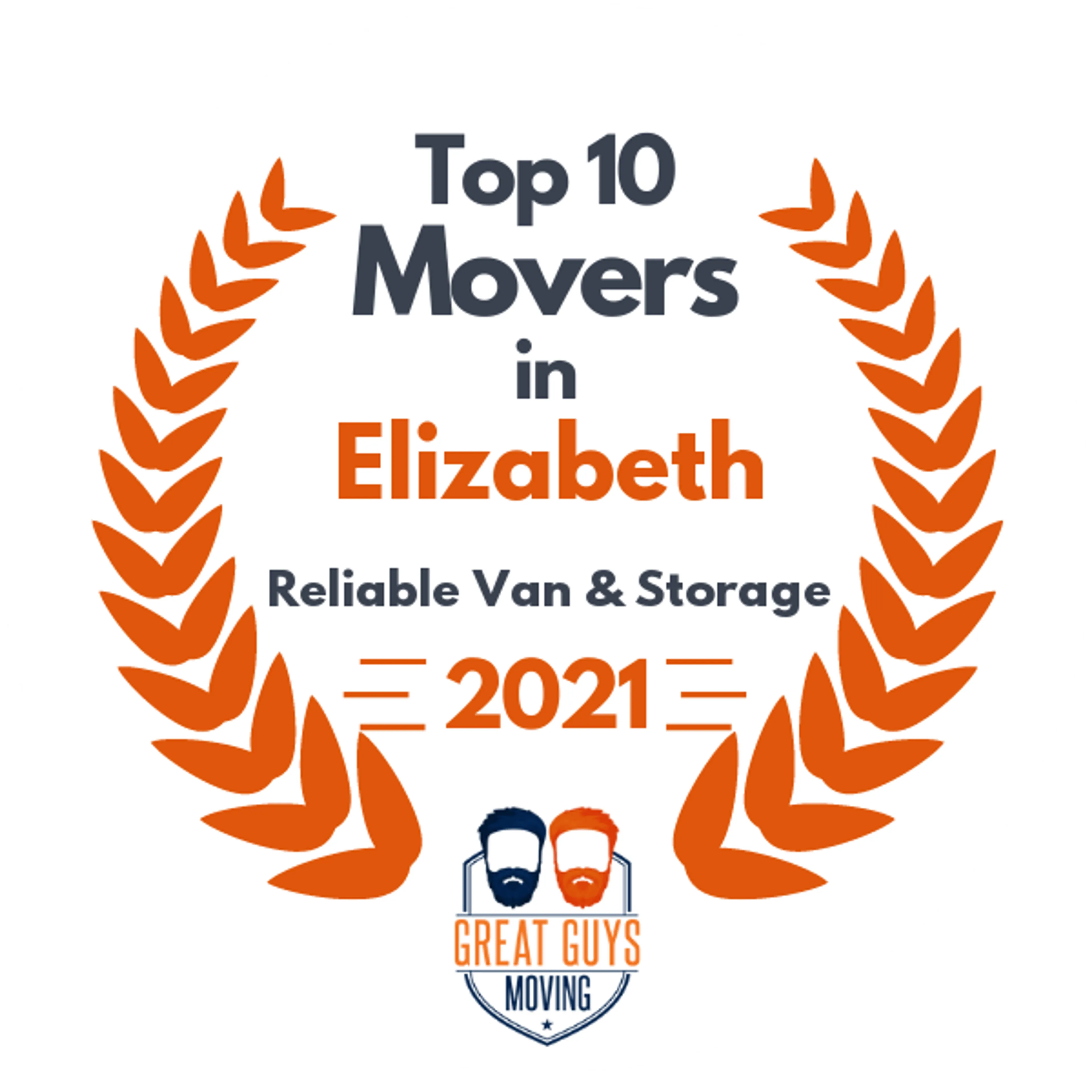 Top 10 Movers in Newark, NJ 2021 award
