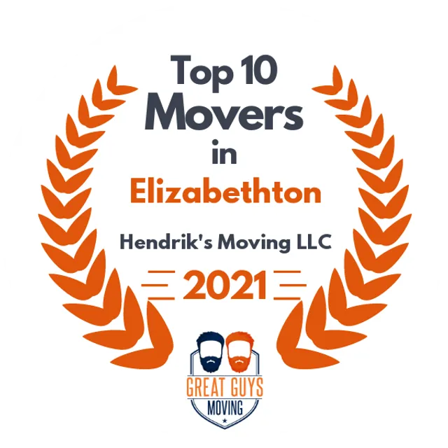 Top 10 Movers in Johnson City, TN 2021 award