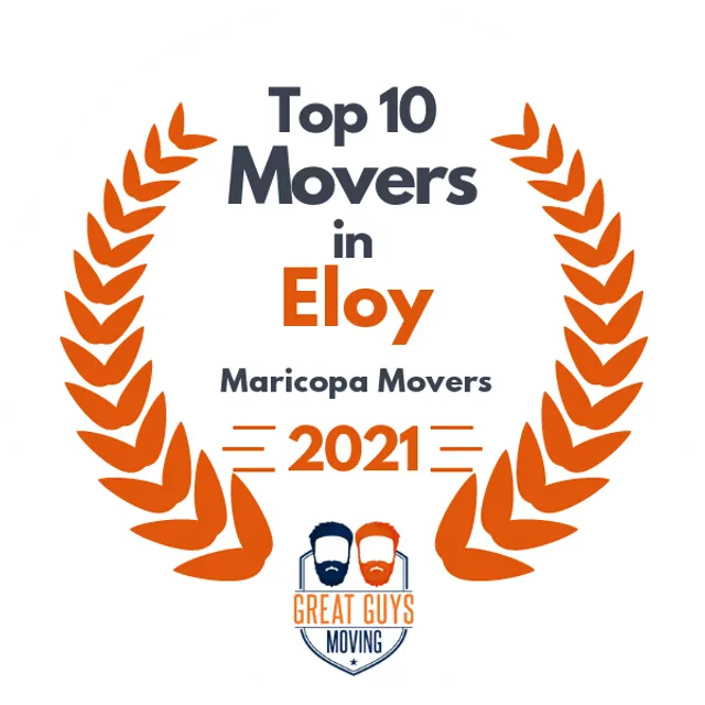 Top 10 Movers in Chandler, AZ 2021 award