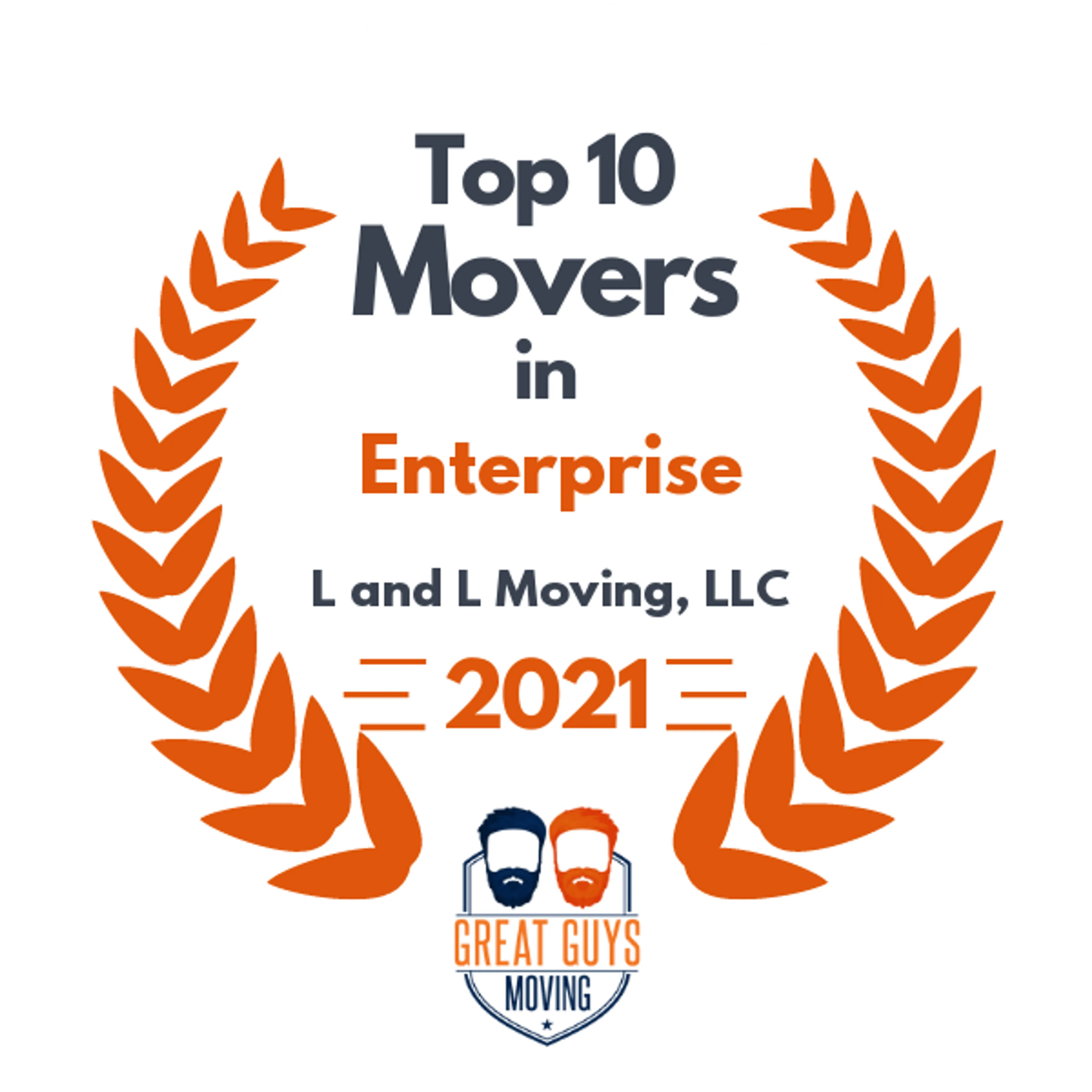 Top 10 Movers in Enterprise, AL 2021 award