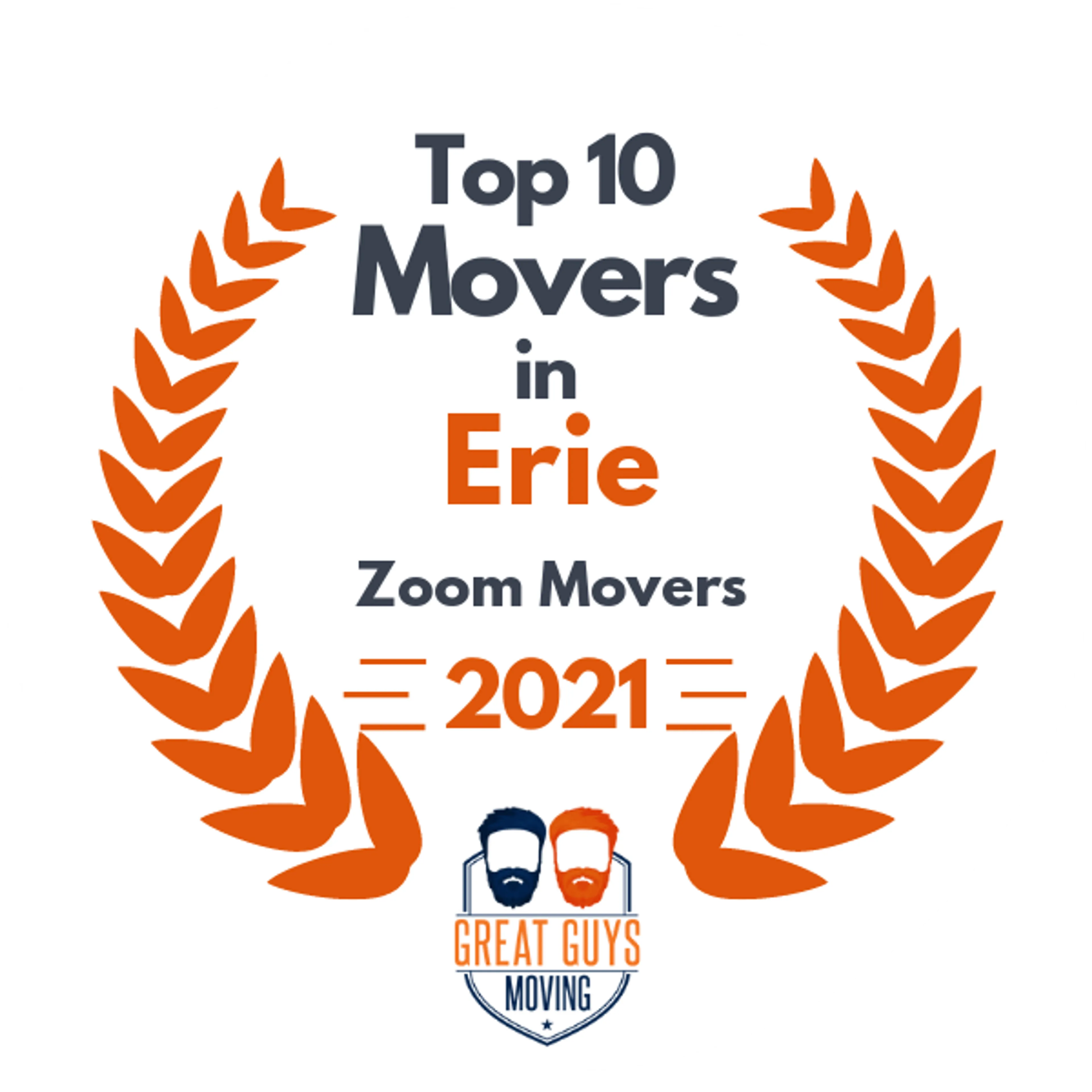 Top 10 Movers in Erie, PA 2021 award