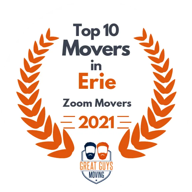 Top 10 Movers in Erie, PA 2021 award